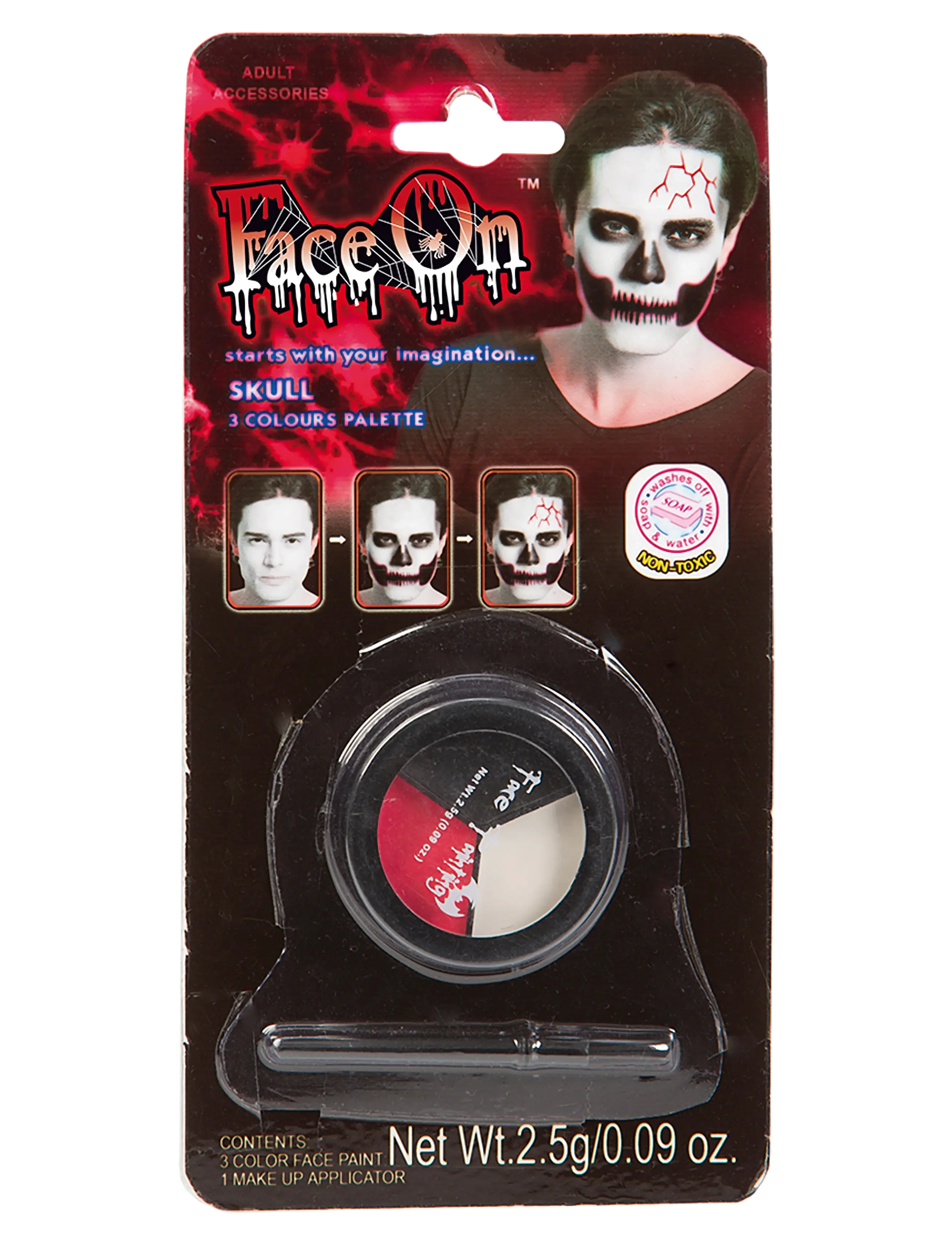 Joker MAKE UP SKULL (6) - Kinder - MULTI COLOUR / multi