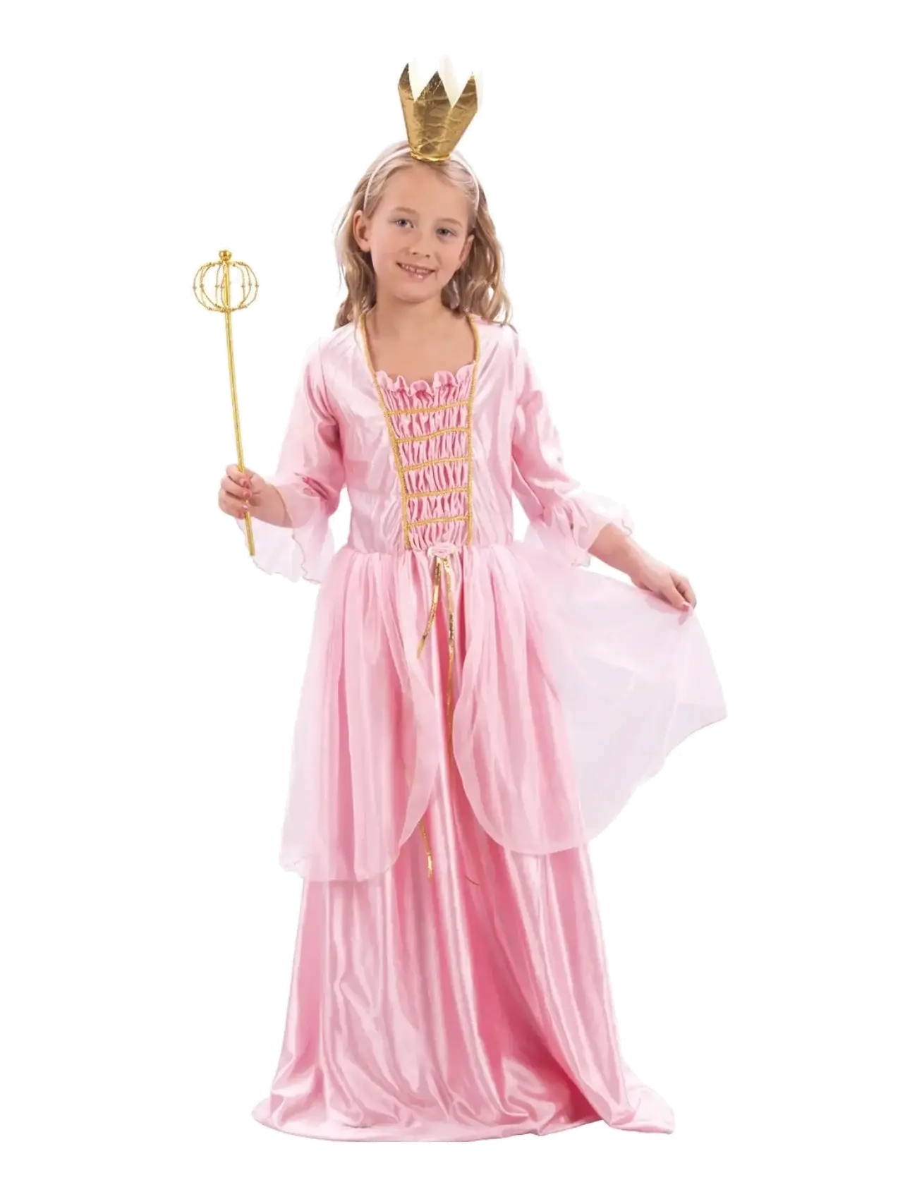 JOKER Maskeraddräkt Barn Prinsessa Stl. 98-104 Pink - 92/104 - Kinder