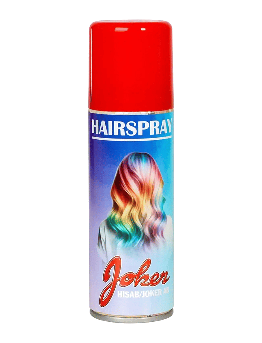 Joker - HÅRSPRAY RÖD - schminke - red - 0