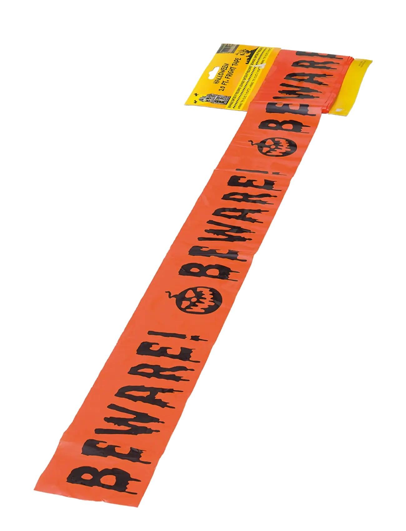 Joker HALLOWEEN TAPE BEWARE (12) - Decor - MULTI COLOUR / orange