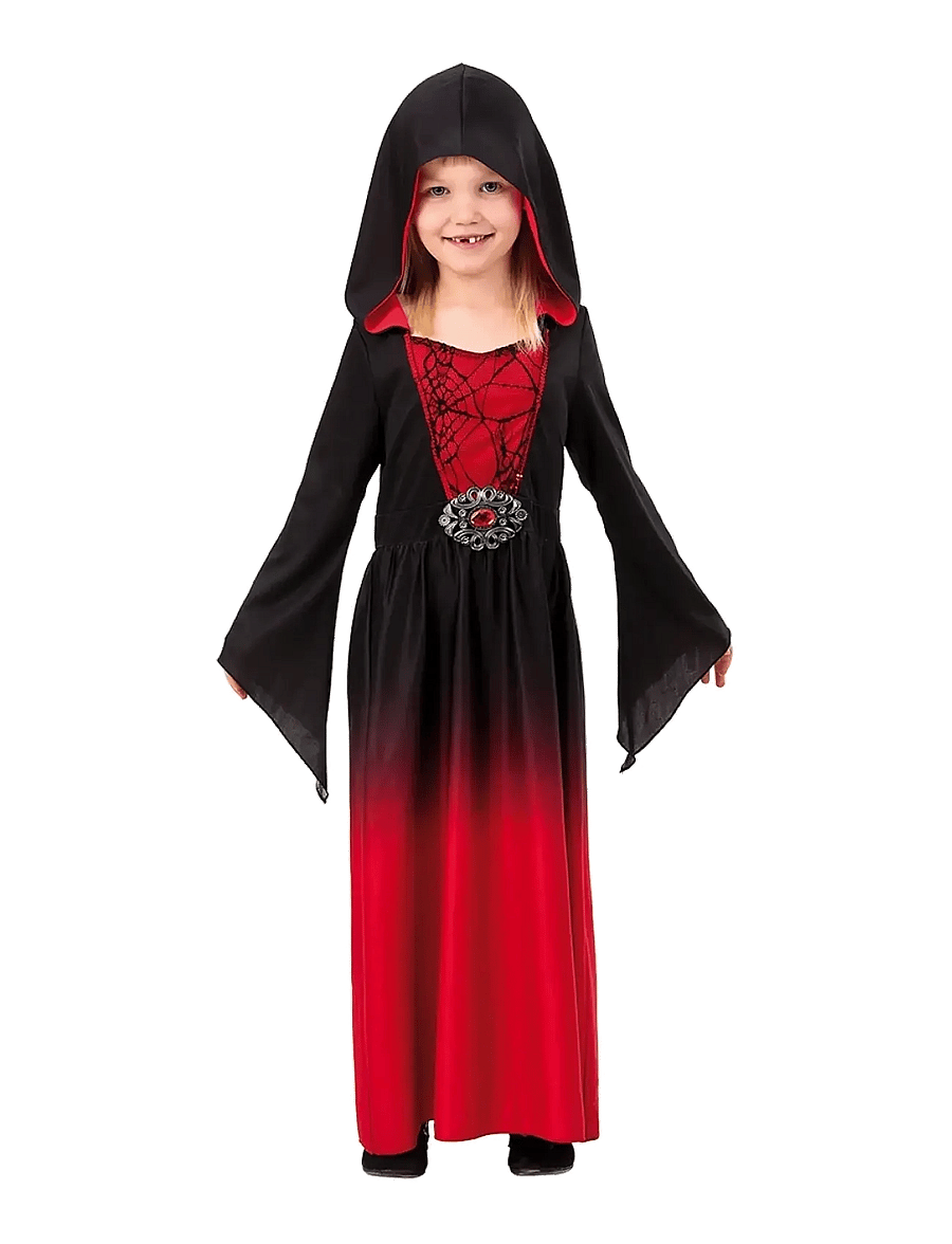 Joker - RED DRESS WITH HOOD CHILDRENS COSTUME 122-134 - kostüme - multi colour - 0