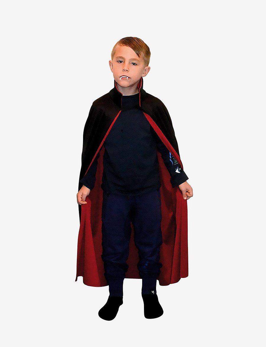 Joker - DRACULA CAPE BLACK AND RED KID 122-134 - kostüme - multi colour - 0