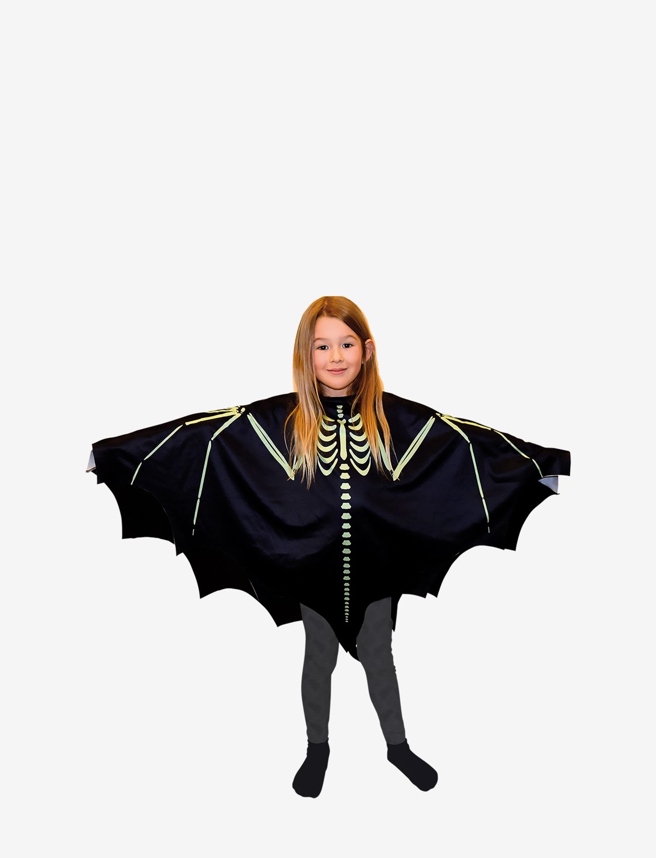 Joker PONCHO SKELETON BAT KID GID - Kostüme & Zubehör - MULTI COLOUR / black