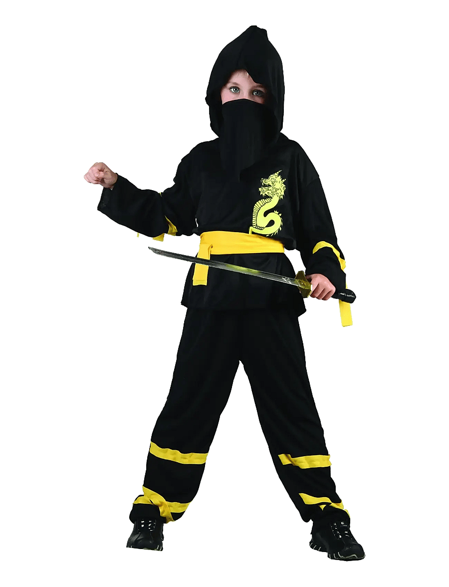 Joker - COSTUME DRAGON NINJA KID 122-128 - naamiaisasut - multi colour - 0