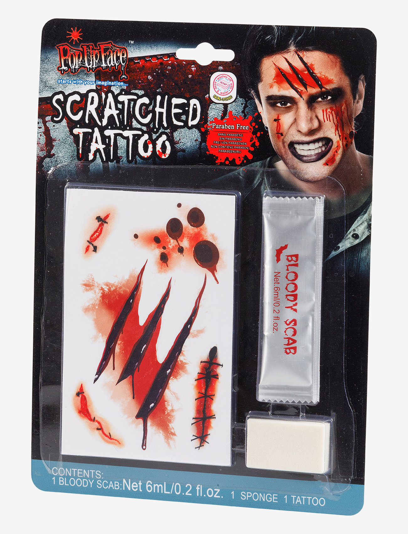 Joker TATTOO & BLOOD SCRATCHED - Julegave - MULTI COLOUR / red