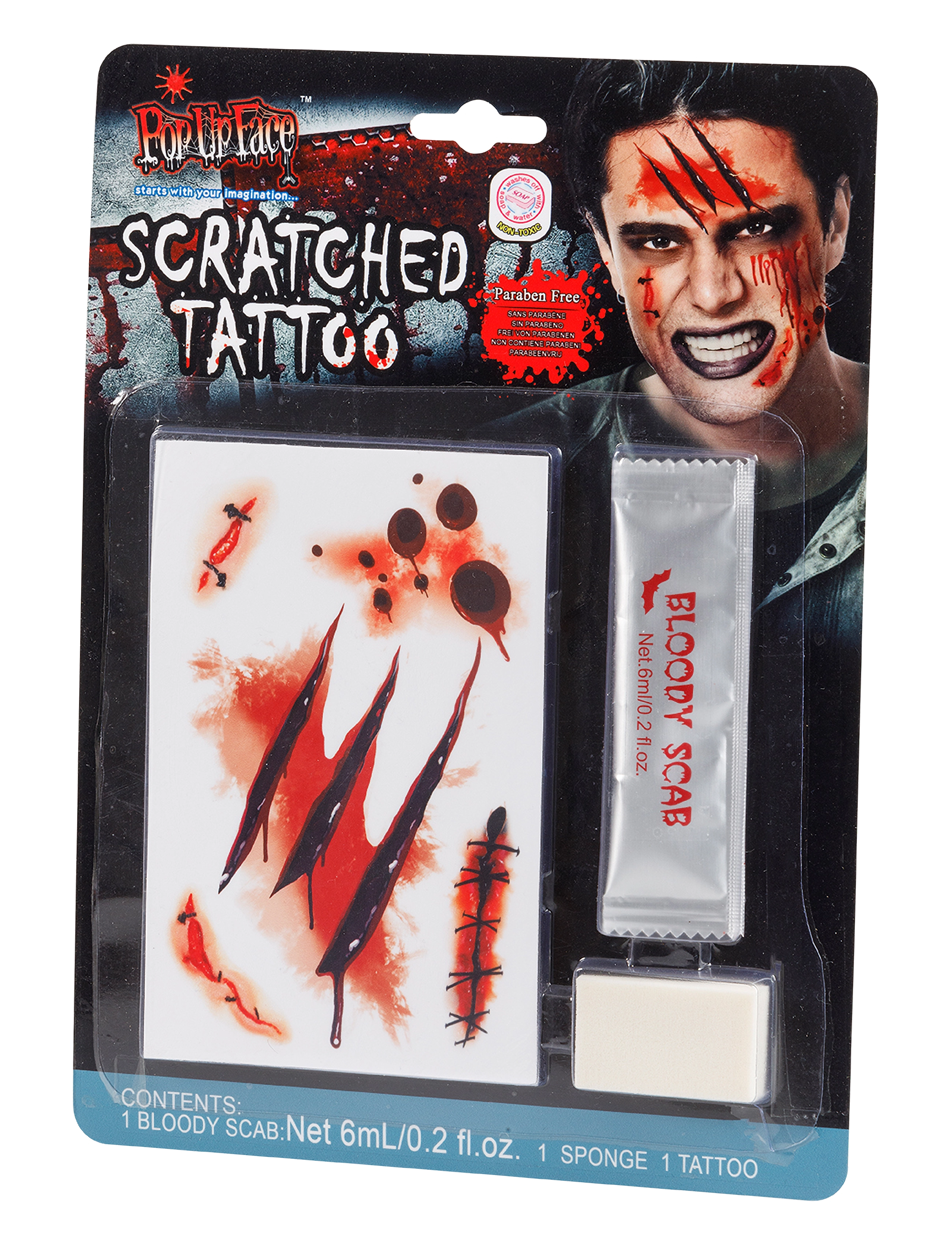 Joker - Tattoo & Blood Scratched