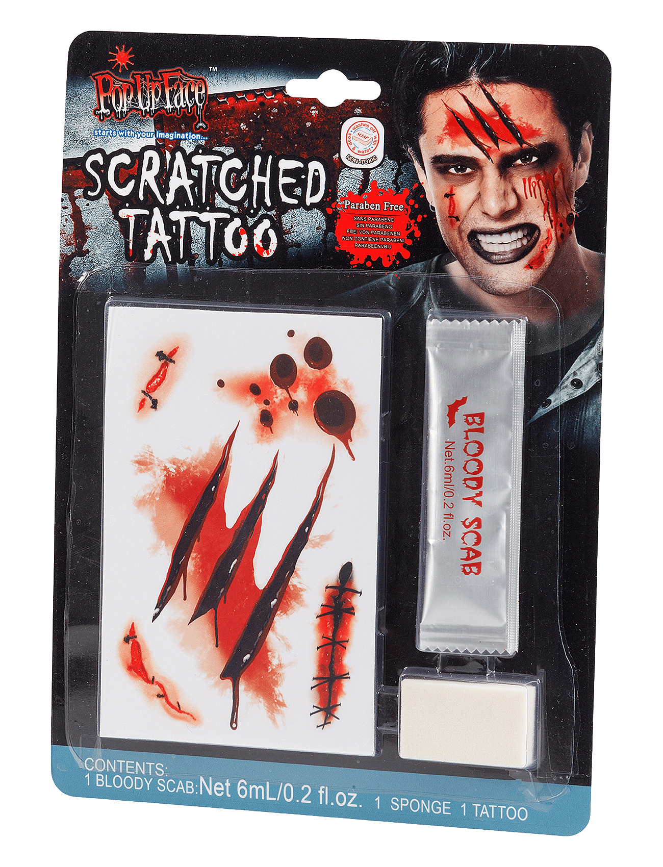 Joker - Tattoo & Blood Scratched