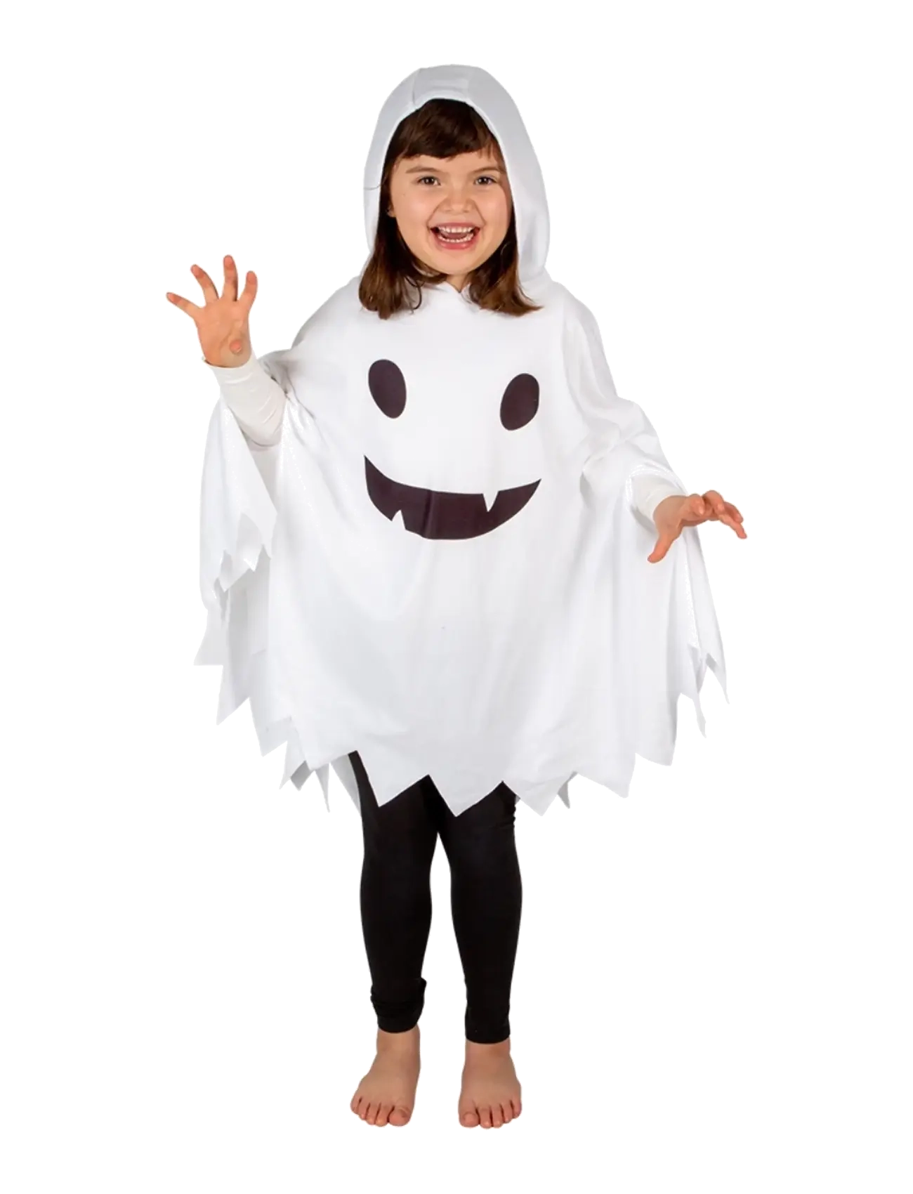 Joker COSTUME PONCHO GHOST 4-7 YEARS - Joker - MULTI COLOR / white