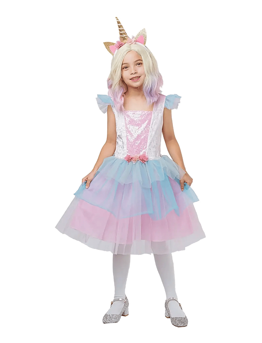 Joker - COSTUME UNICORN DRESS 110-116 - maskeradkläder - multi color - 0