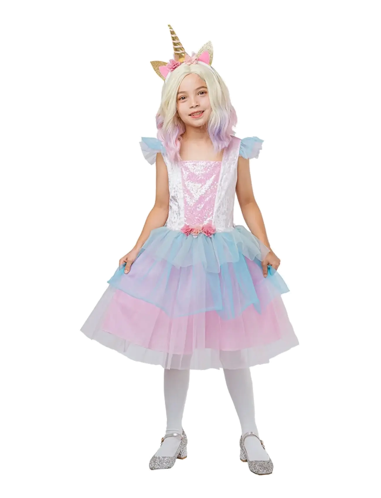 Joker COSTUME UNICORN DRESS 122-134 - 4 for 3 - MULTI COLOR / pink/rose