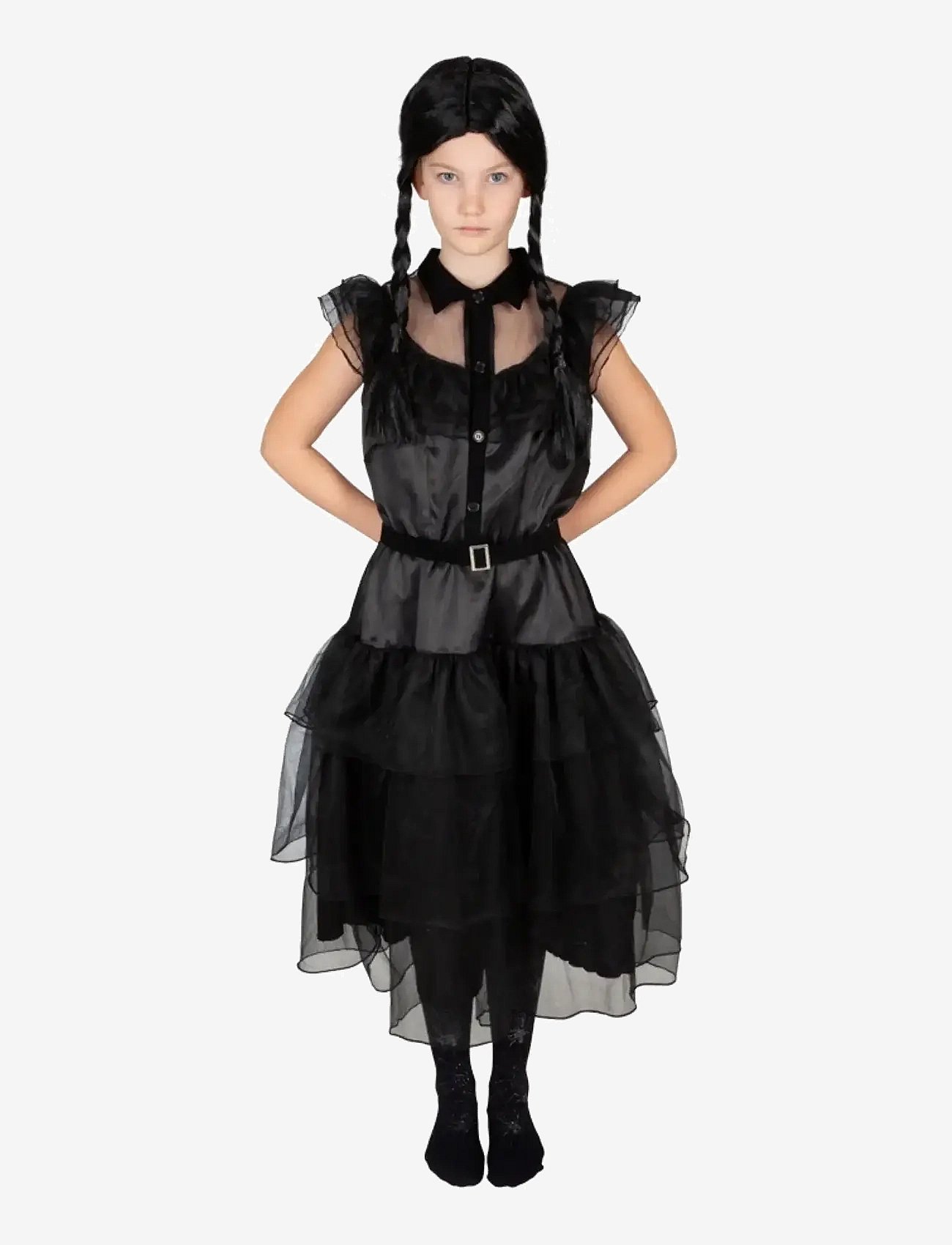 Joker Costume Black Lace Dress 158-164 - Black - 158/164