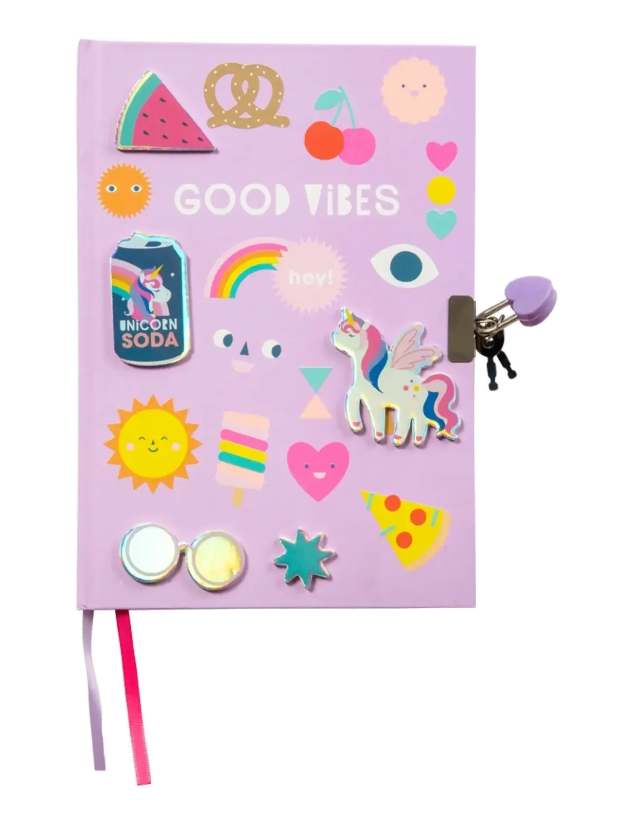 JOKER Diary Good Vibes Lila - NO LENGTH - Kinder