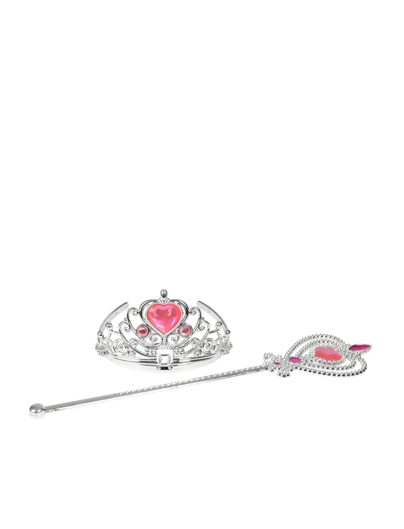 Joker Princess Set Wand Tiara, NO LENGTH, Costumes & Accessories, Silber - Kinder