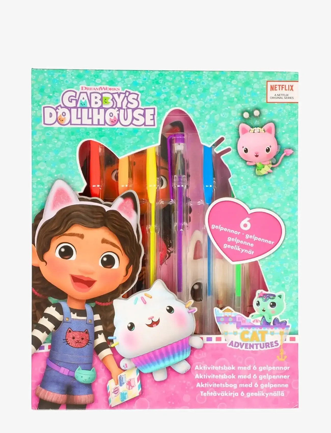 Joker - GABBYS DOLLHOUSE ACTIVITY BOOK W. GEL PENS - coloring & craft books - multi color - 1