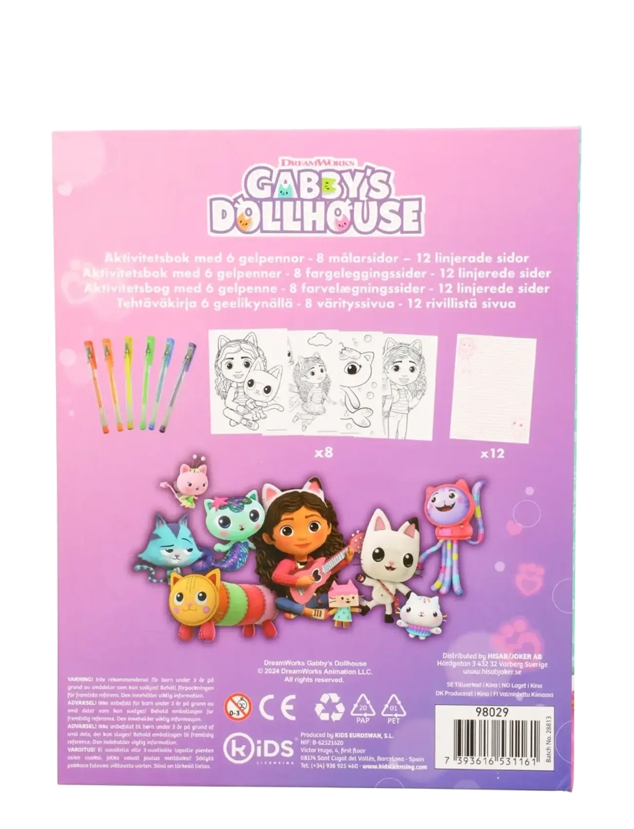 Joker - GABBYS DOLLHOUSE ACTIVITY BOOK W. GEL PENS - multi color - 2