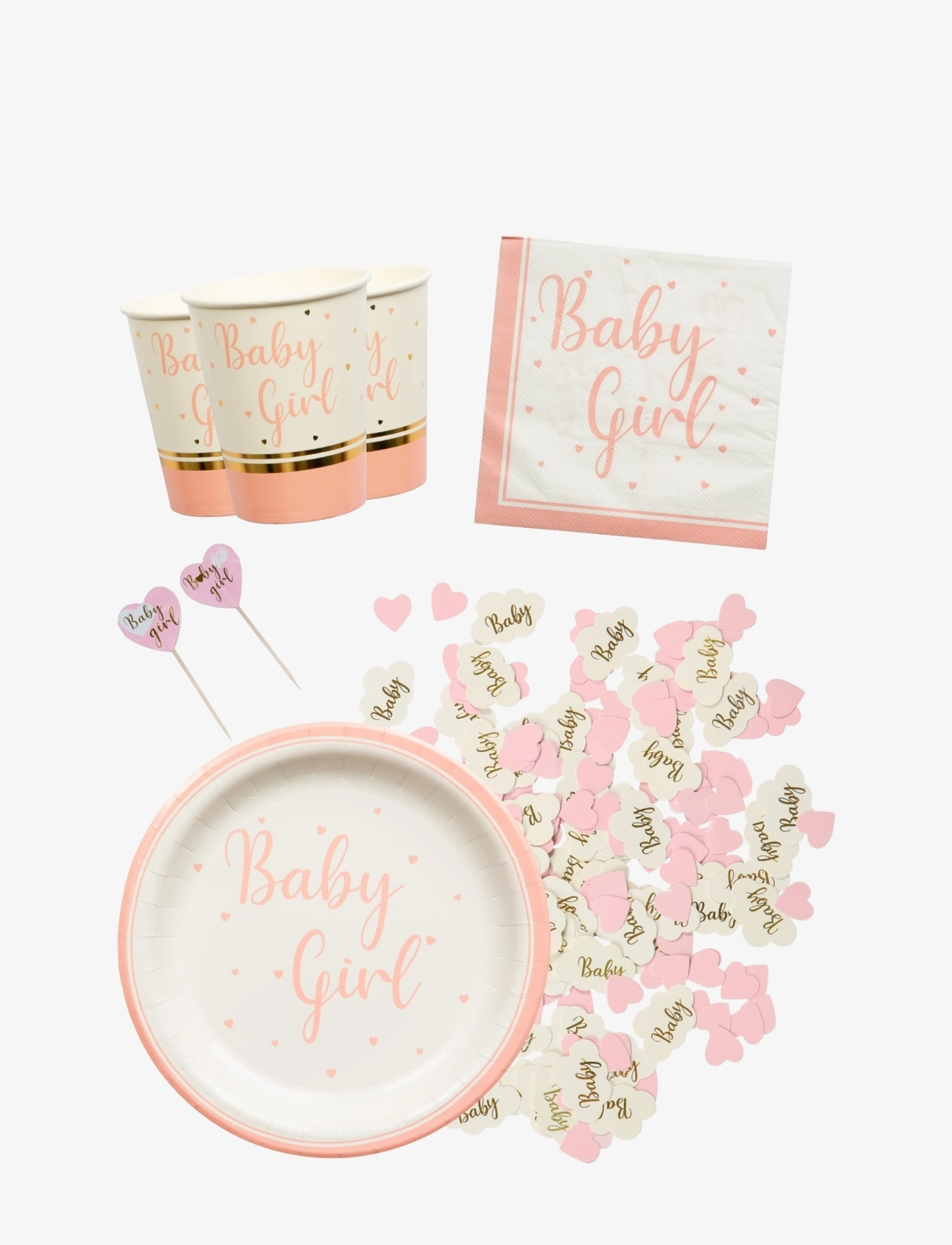 JOKER Baby Mädchen Party Pack Patterned - One Size - Kinder