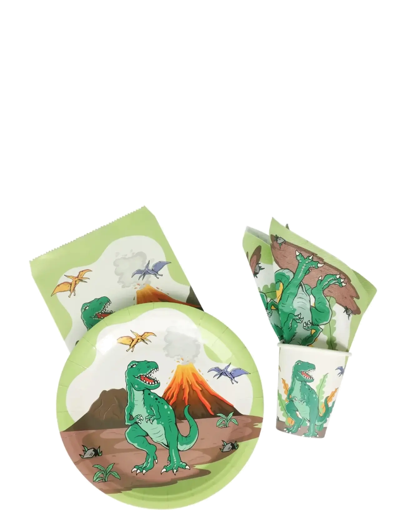 JOKER Dinos Party Pack Patterned - One Size - Kinder