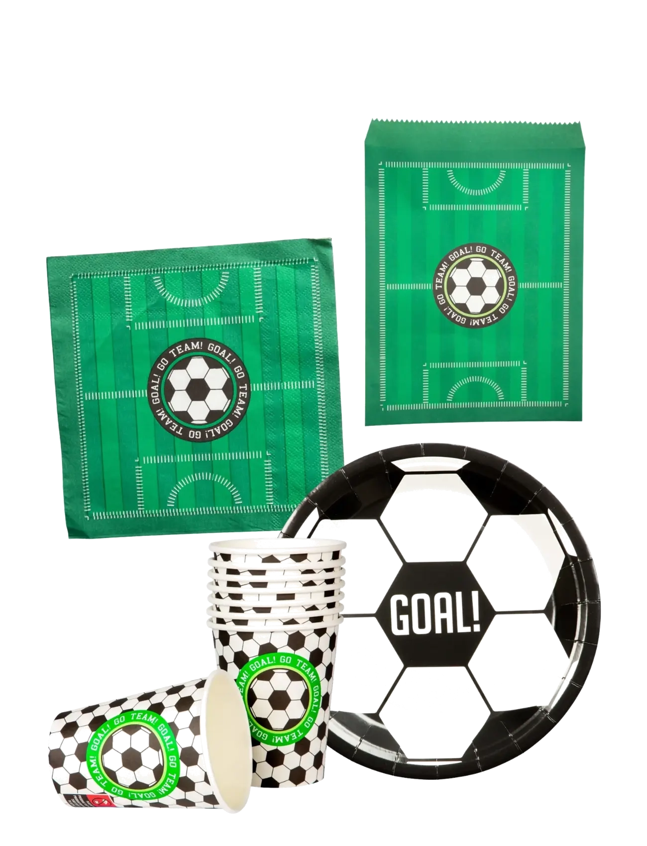 JOKER Footbal Party Pack Patterned - One Size - Kinder