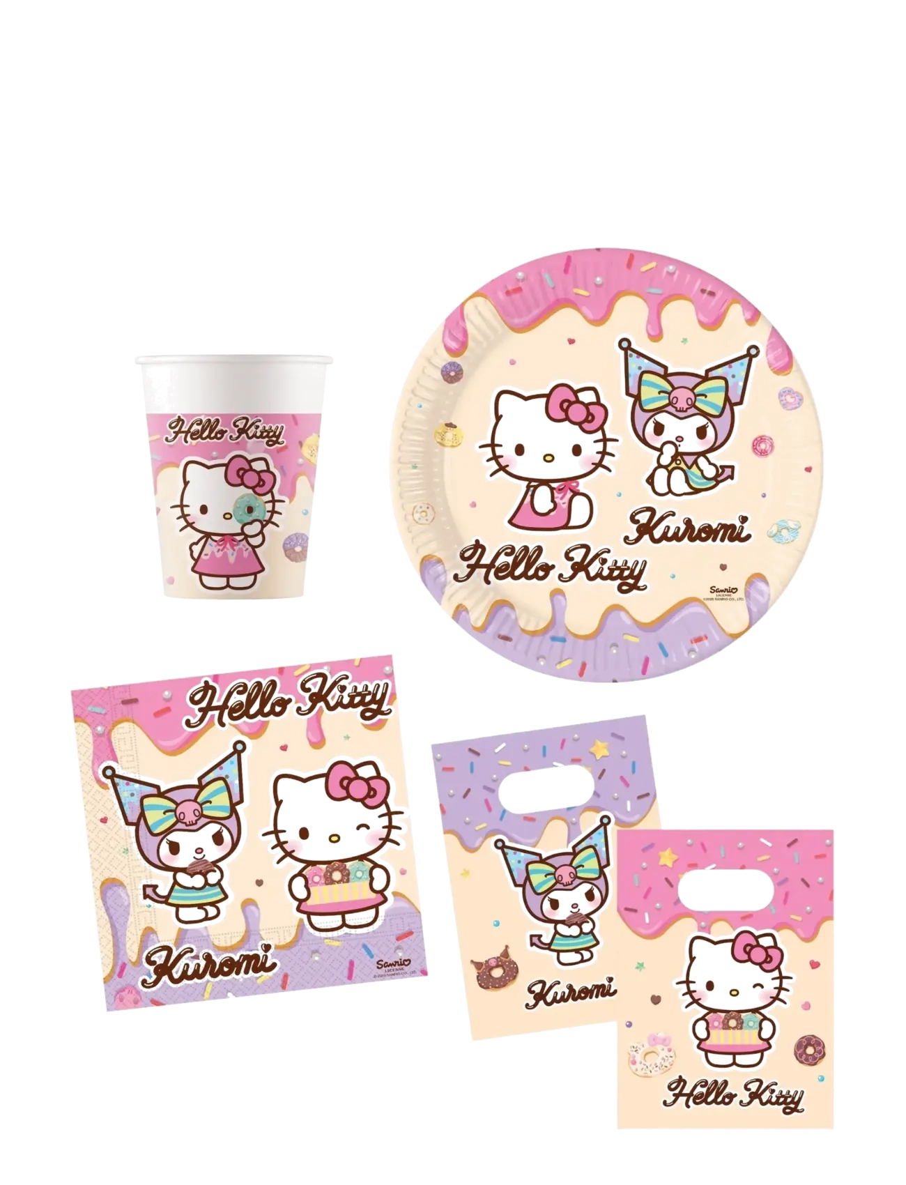 Hello Kitty Party Pack, One Size, Spielzeug, Beige - Children's Birthday, Kinder