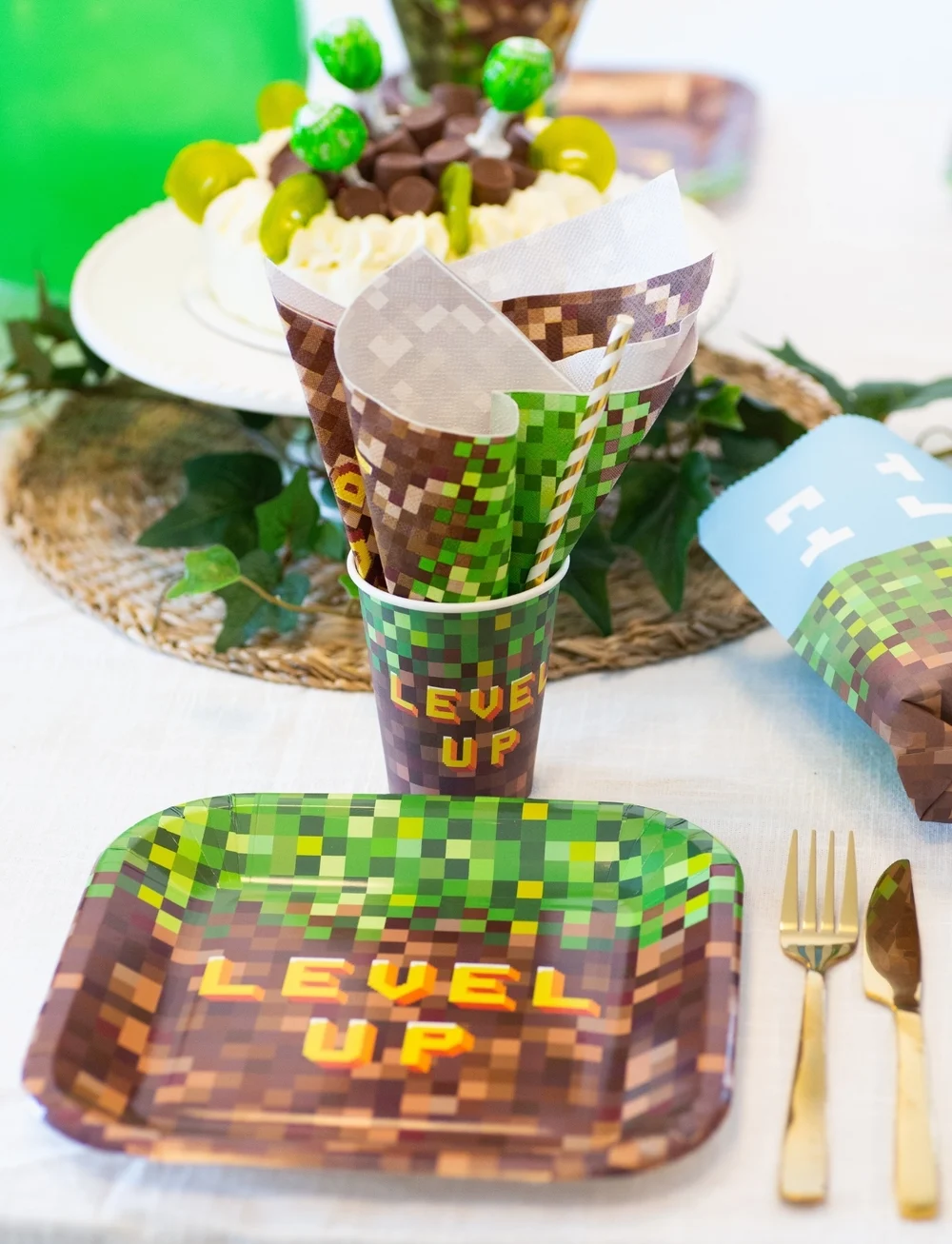 Joker - PIXEL LEVEL UP PARTY PACK - feestartikelen - multi coloured - 1