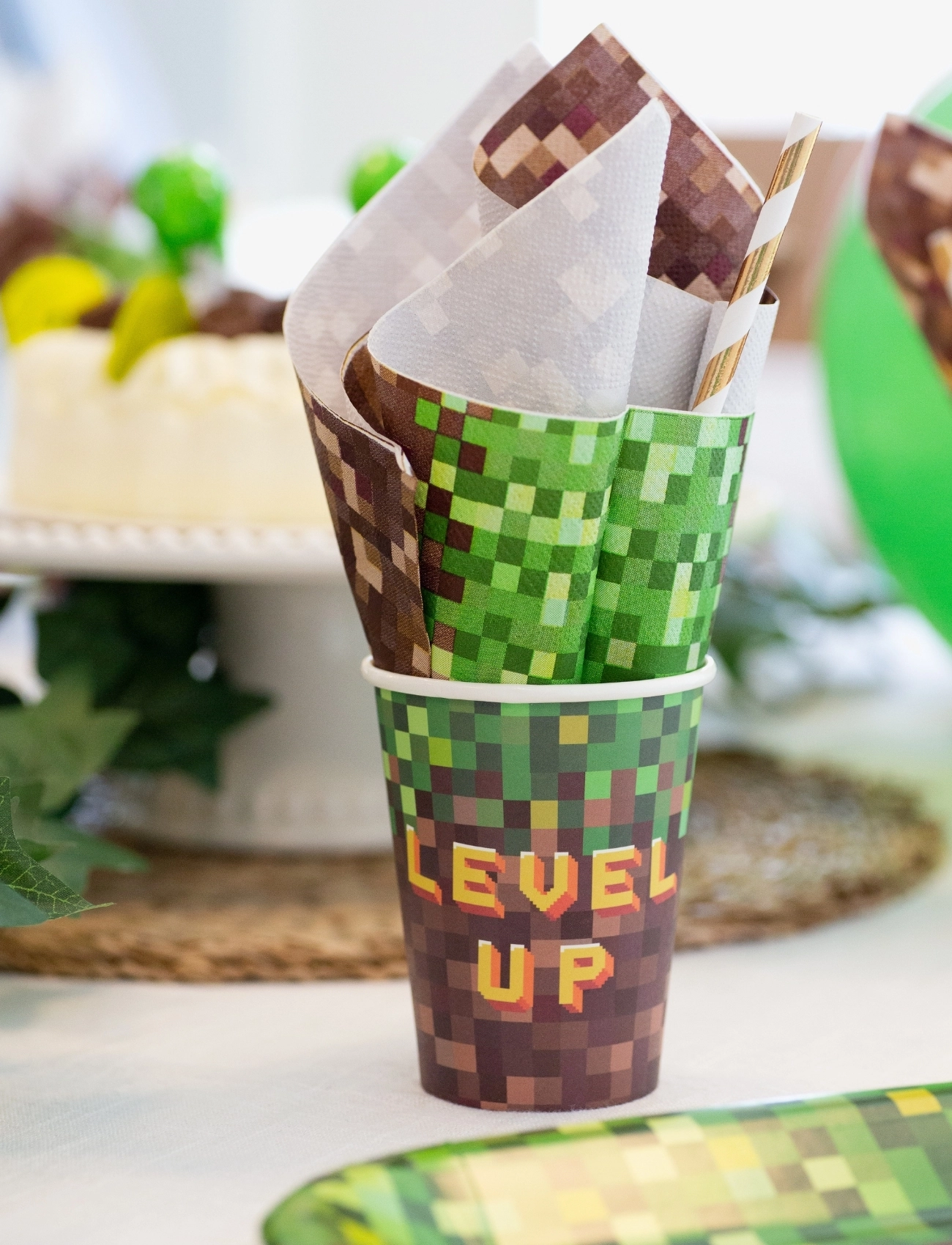 Joker - PIXEL LEVEL UP PARTY PACK - partybedarf - multi coloured - 4