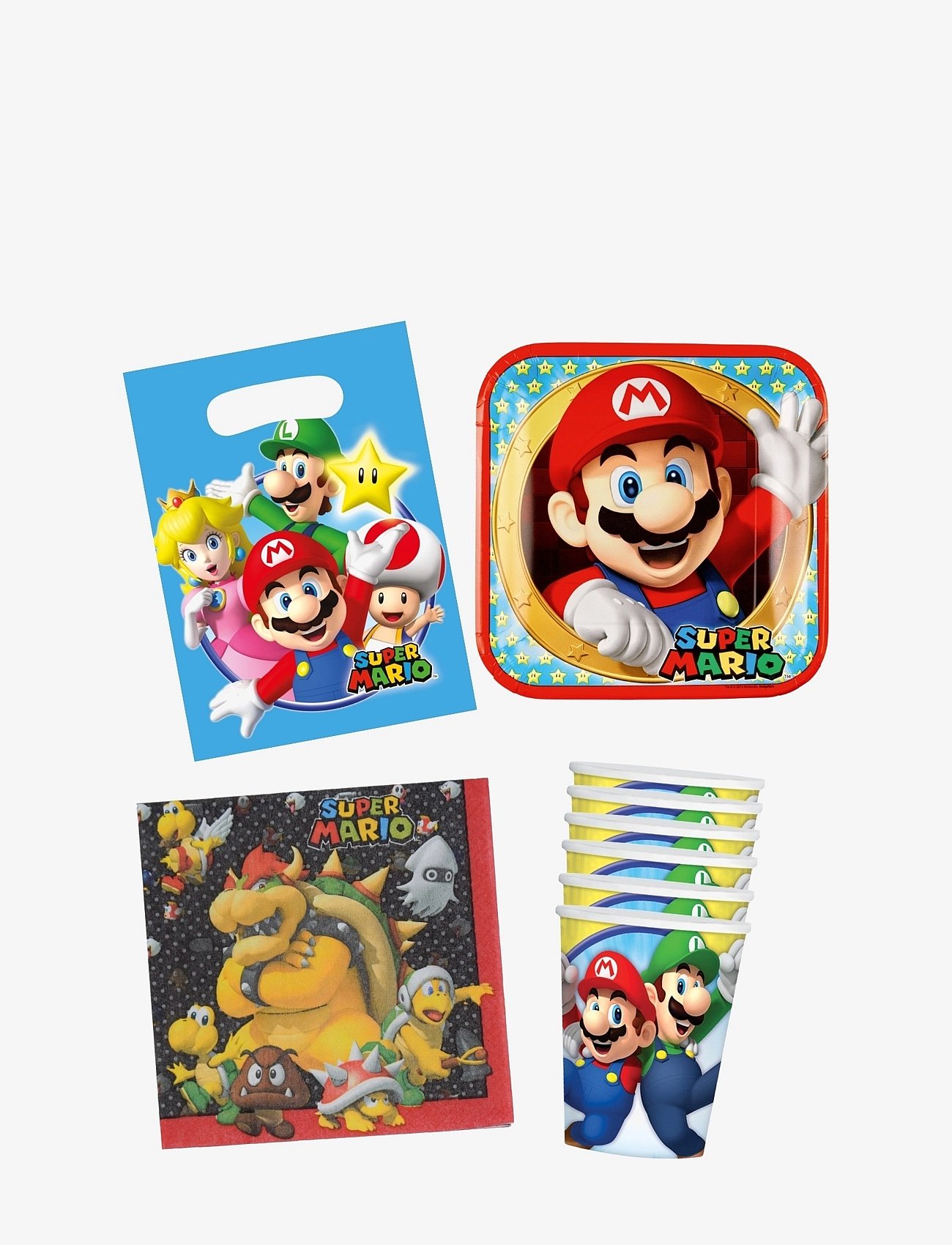 SUPER MARIO PARTY PACK - MULTI COLOURED