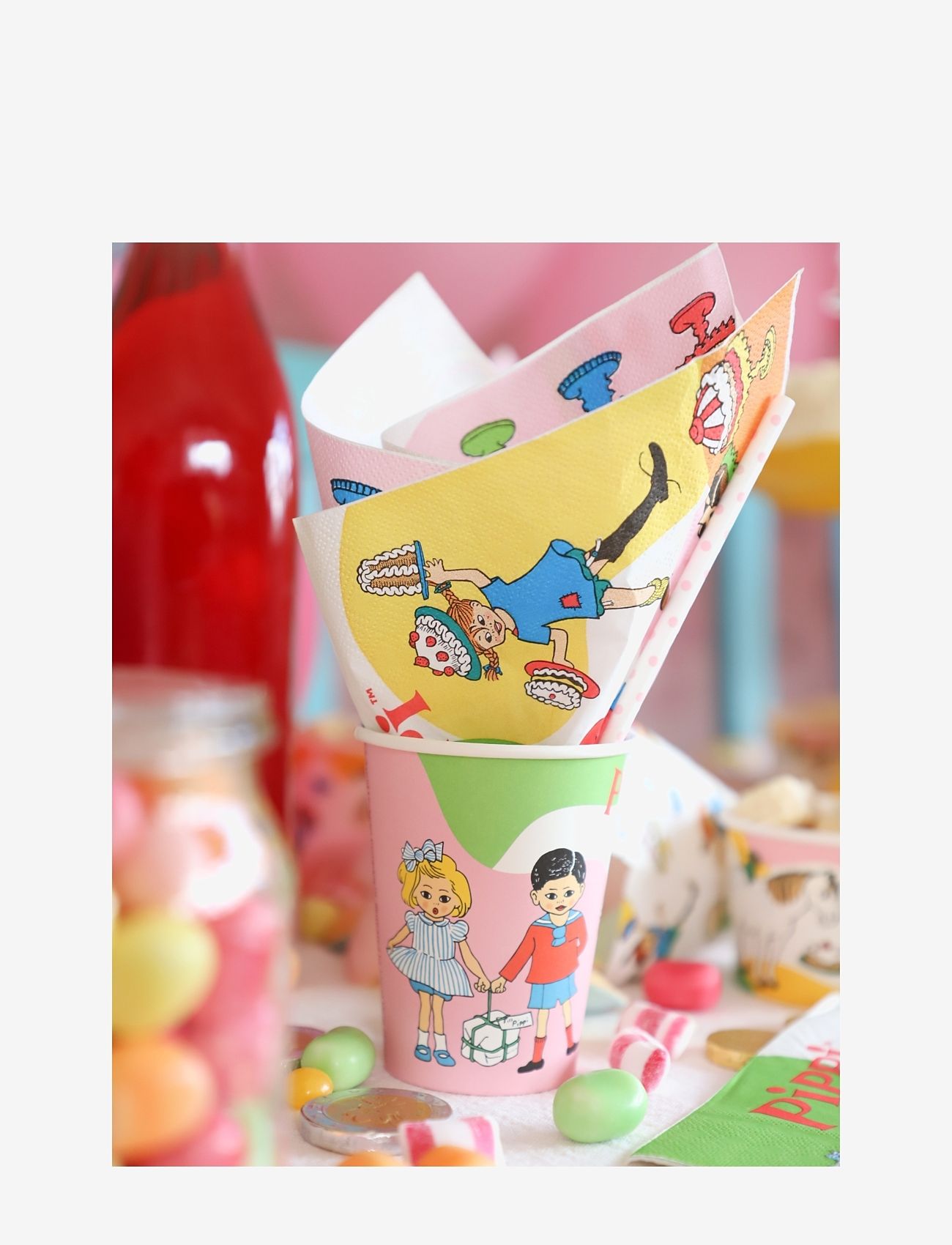 Joker - PIPPI PARTY PACK SMALL - vakarėlių reikmenys - multi coloured - 1