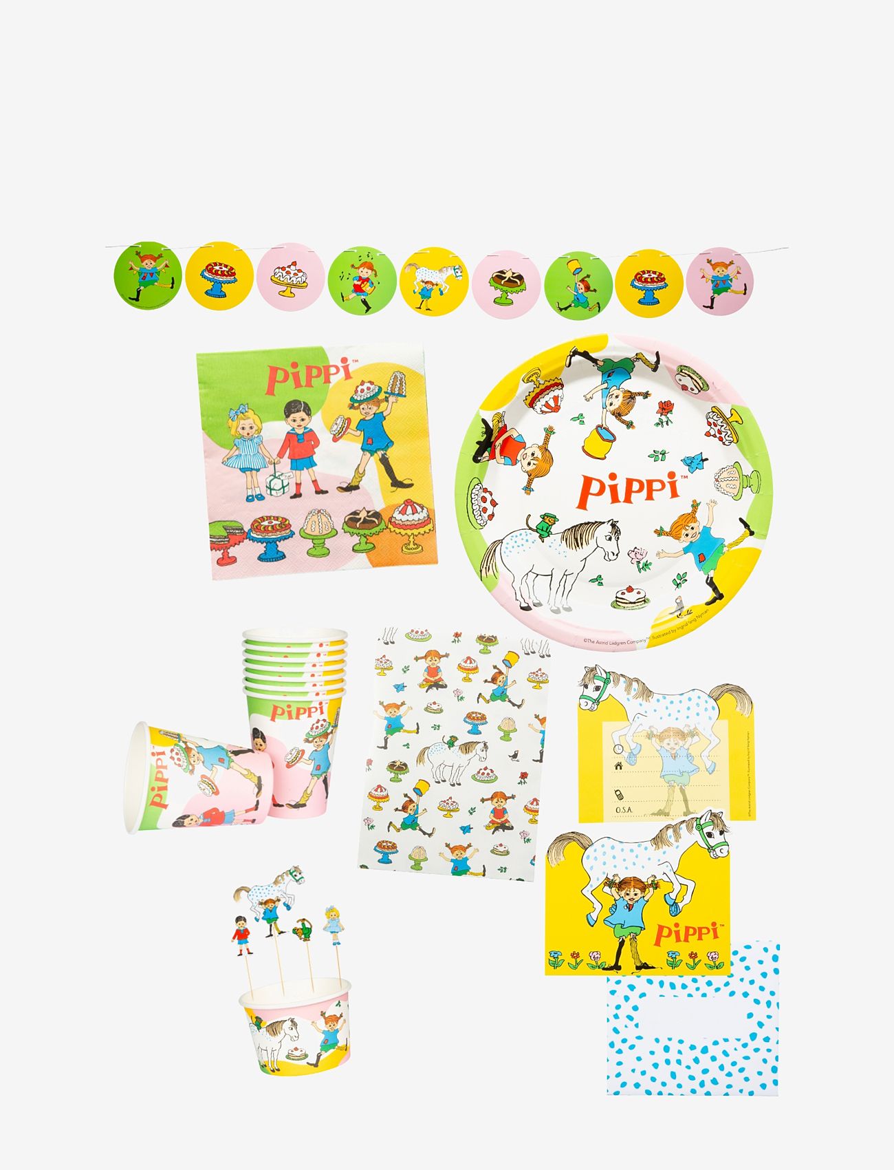 Joker - PIPPI PARTY PACK BIG - partybedarf - multi coloured - 0