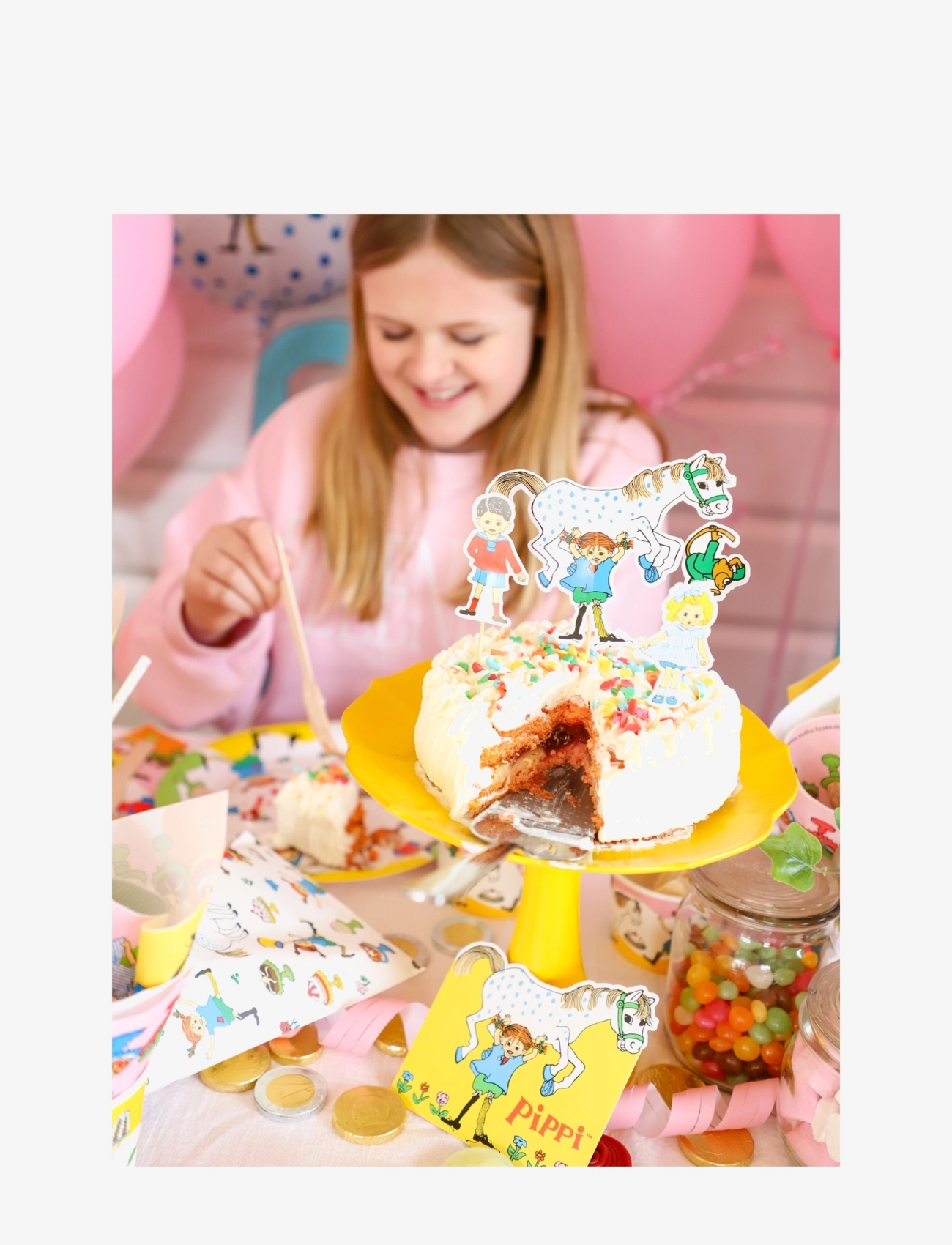 Joker - PIPPI PARTY PACK BIG - juhlatarvikkeet - multi coloured - 2