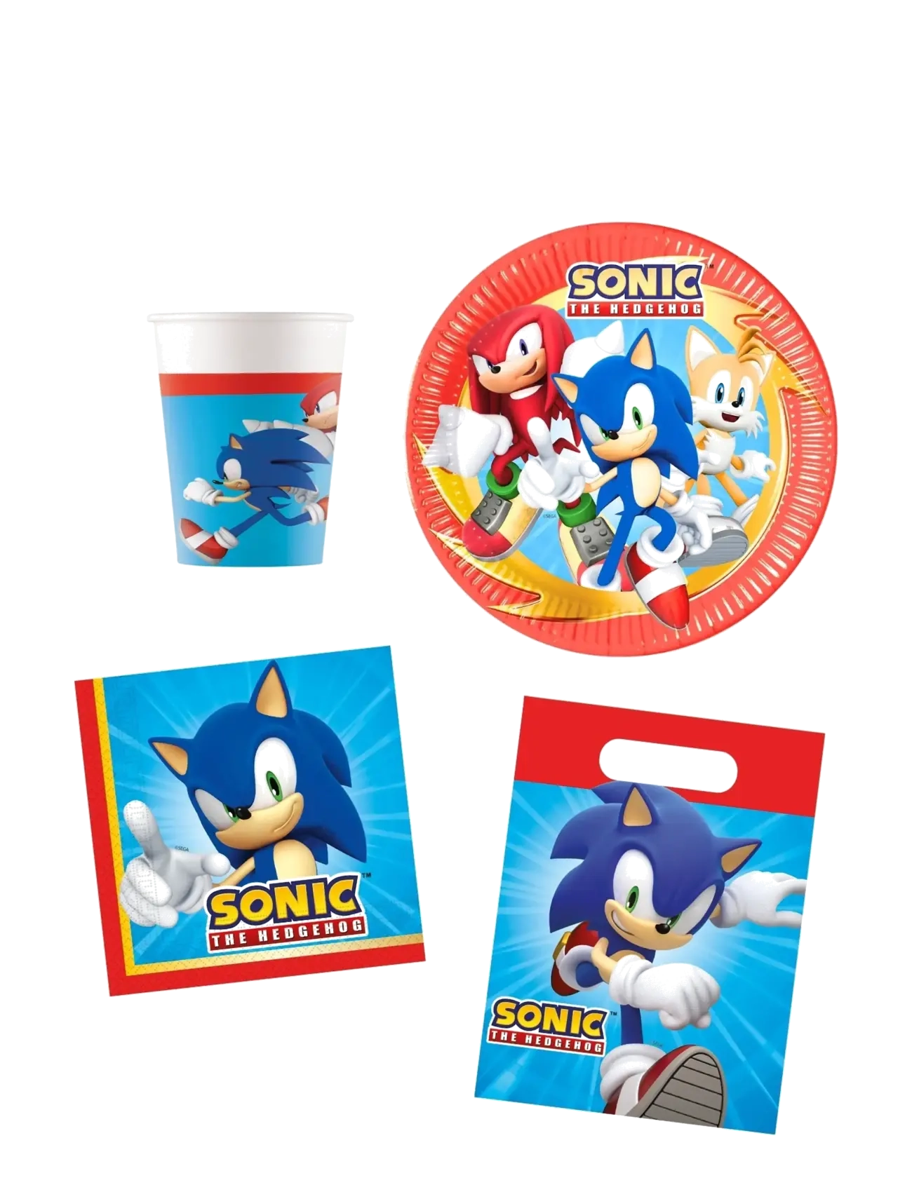 Sonic Party Pack, One Size, Spielzeug, Blau - Children's Birthday, Kinder