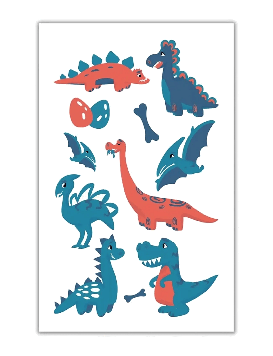 Joker - TATTOOS DINOSAURS - tattoos - multi coloured - 1