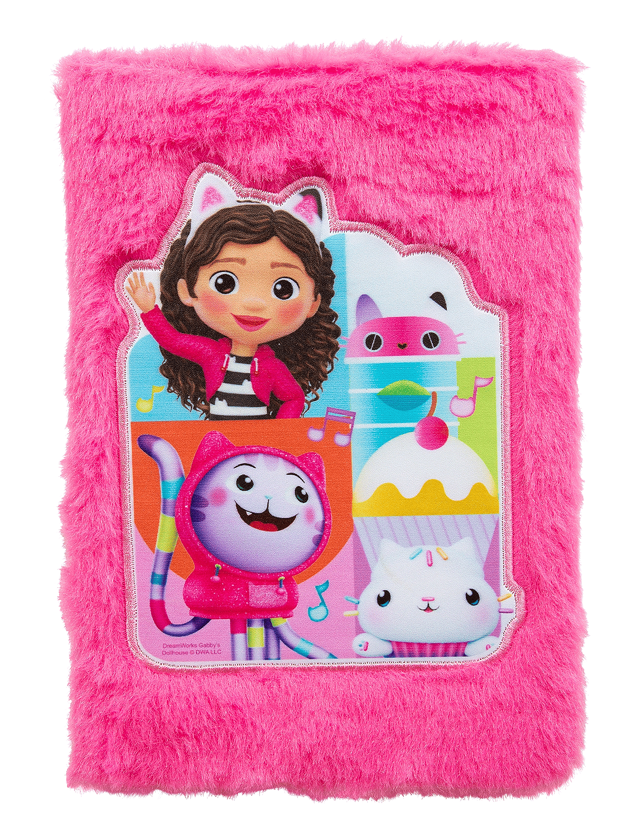 FLUFFY NOTEBOOK GABBYS DOLLHOUSE - MULTI COLOURED