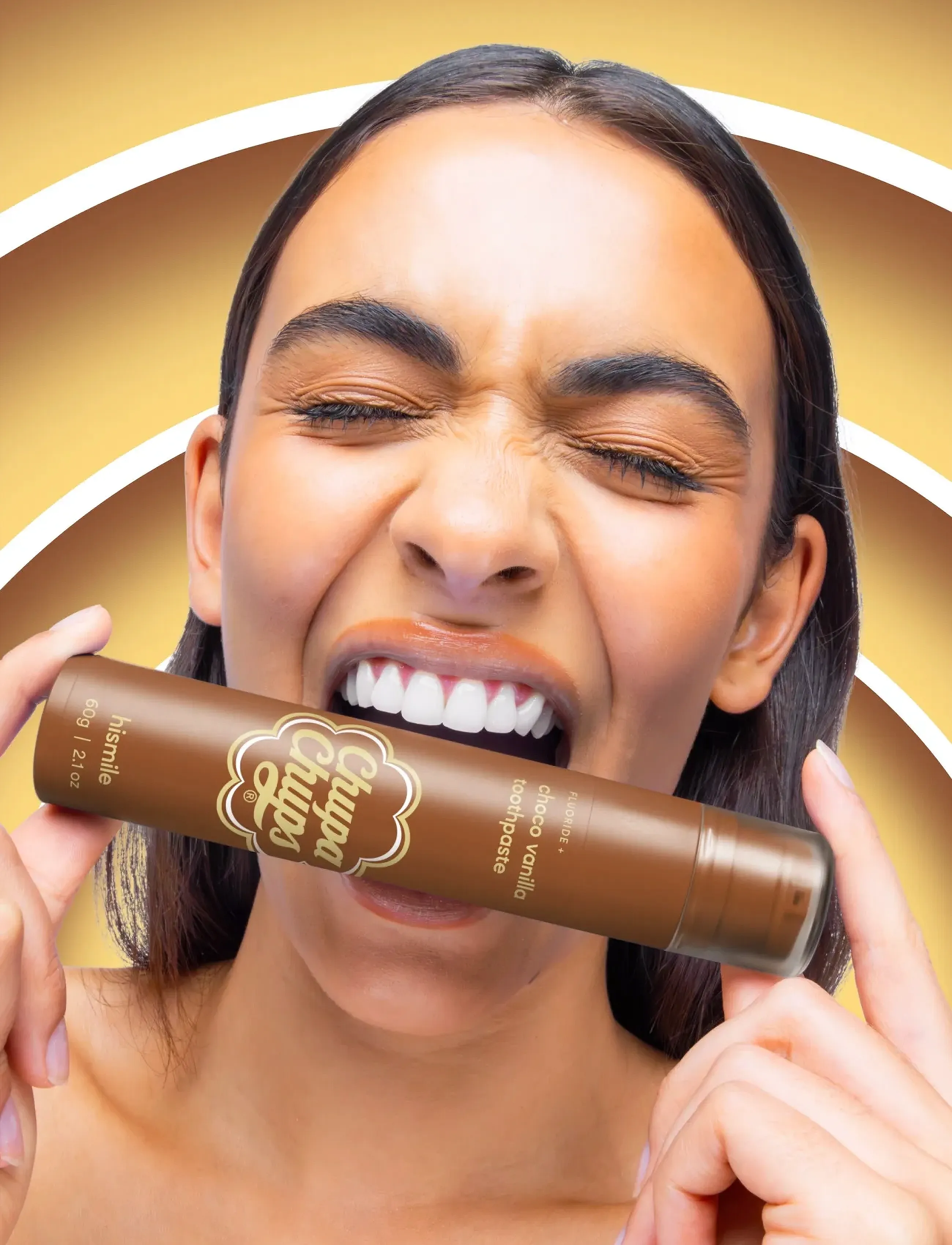 Hismile Chupa Chups Toothpaste, 60 G, Brown, Mundhygiejne > Tandpasta, Dame