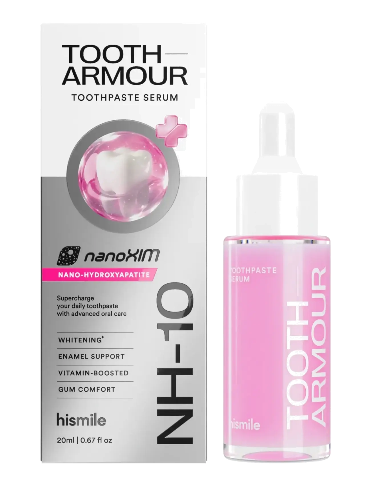 Hismile - Tooth Armour - Toothpaste Serum - resestorlekar & kits - pink - 2