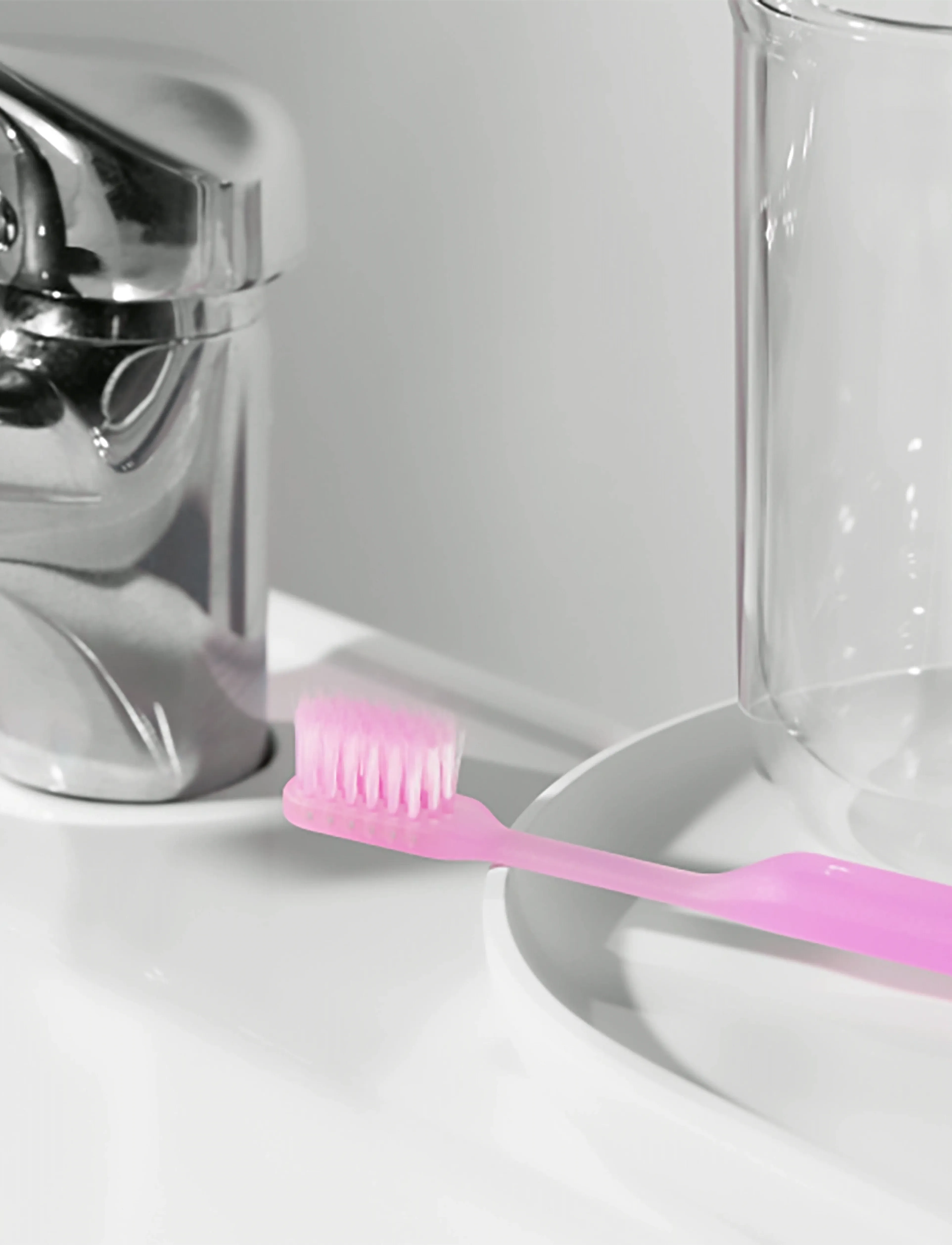 Hismile Toothbrush, 1 PCS, Pink, Mundhygiejne > Tandbørster, Dame