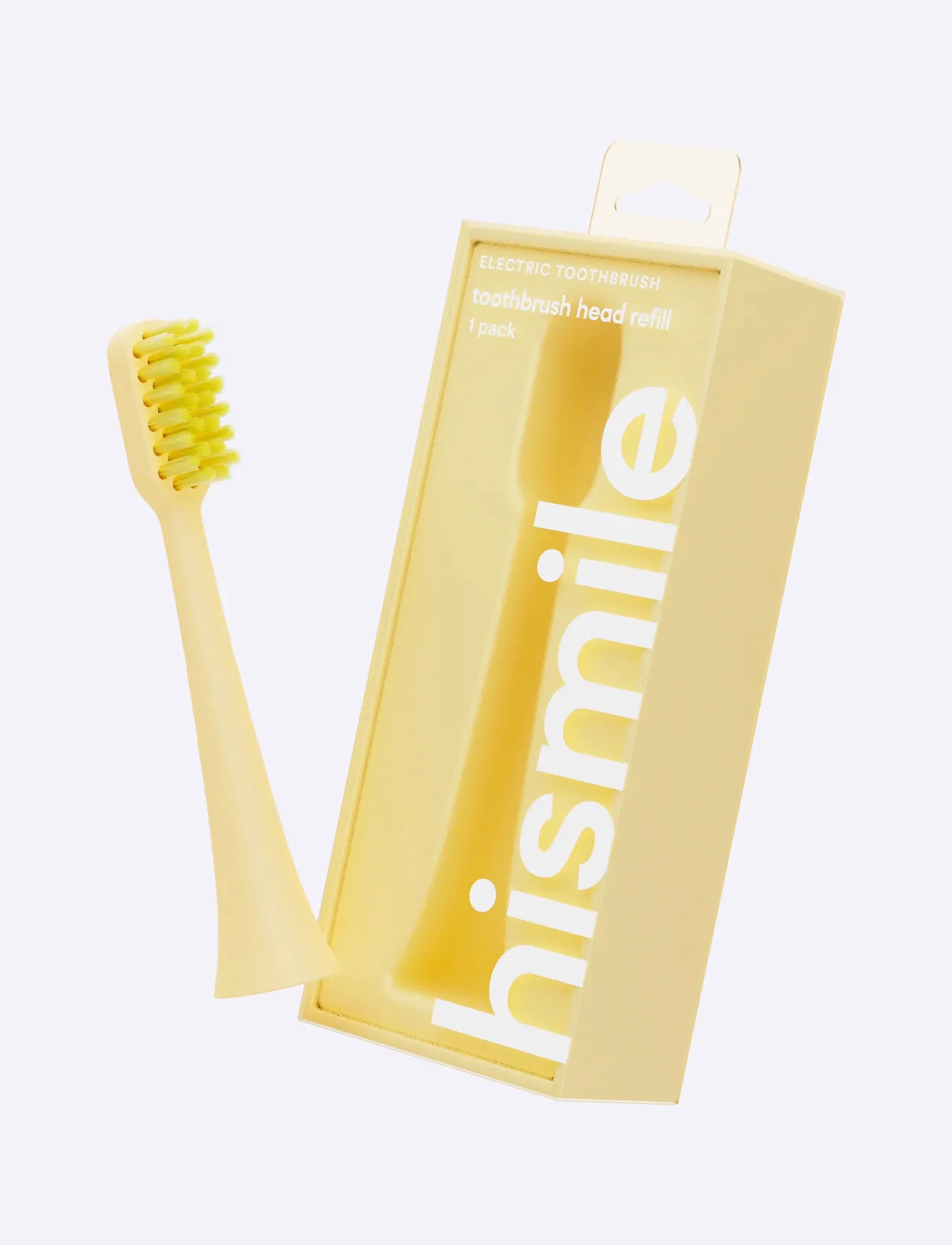 Hismile Toothbrush Head Refill, 1 PCS, Yellow, Mundhygiejne > Tandbørster, Dame