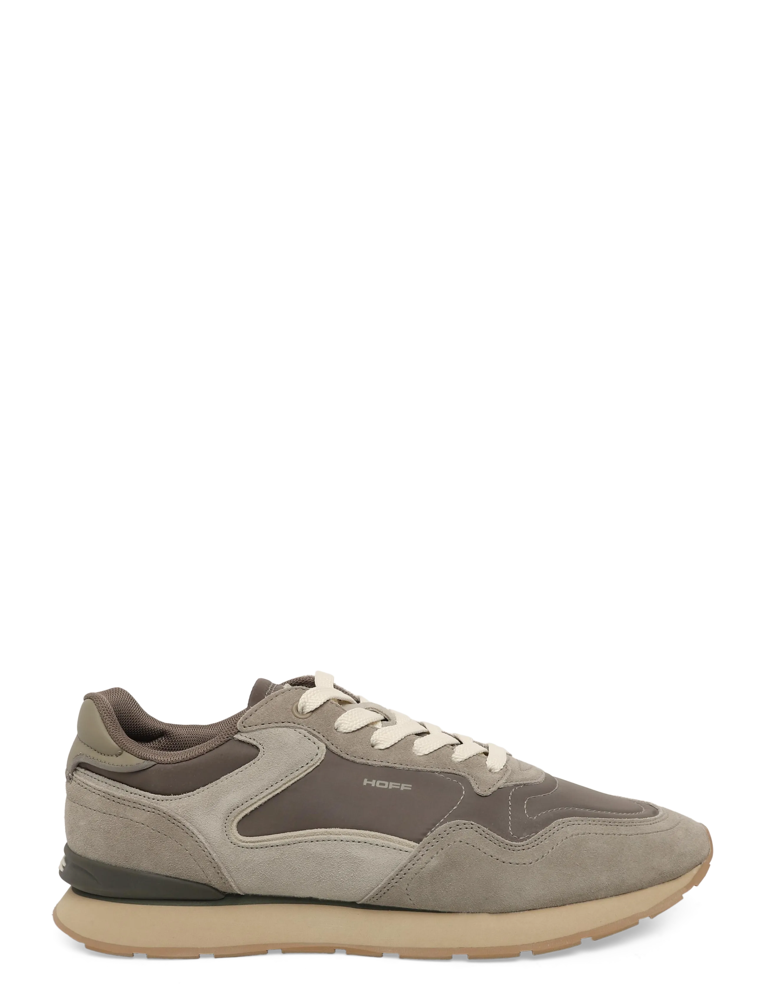 Läder Sneakers City Retro brun grönaktig brun 4