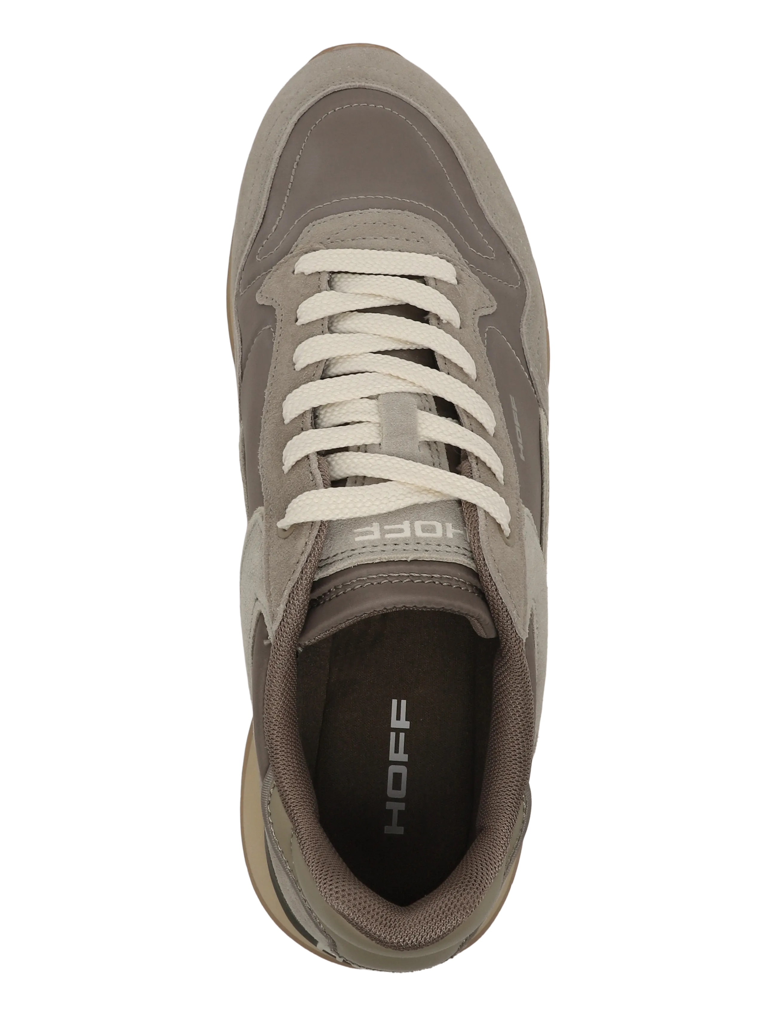 Läder Sneakers City Retro brun grönaktig brun 5
