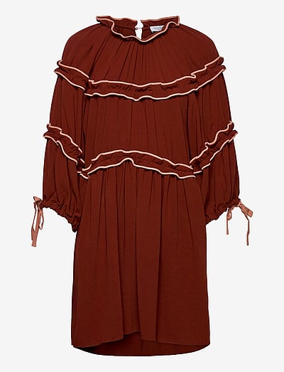 Hofmann Copenhagen Murielle-Burnt Henna piping Coral Haze - Mekot - DARK HENNA RED / red