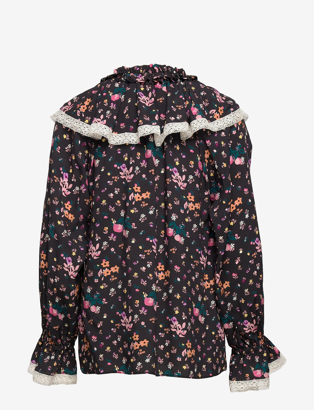 Hofmann Copenhagen - Mayla - langærmede bluser - black print - 1