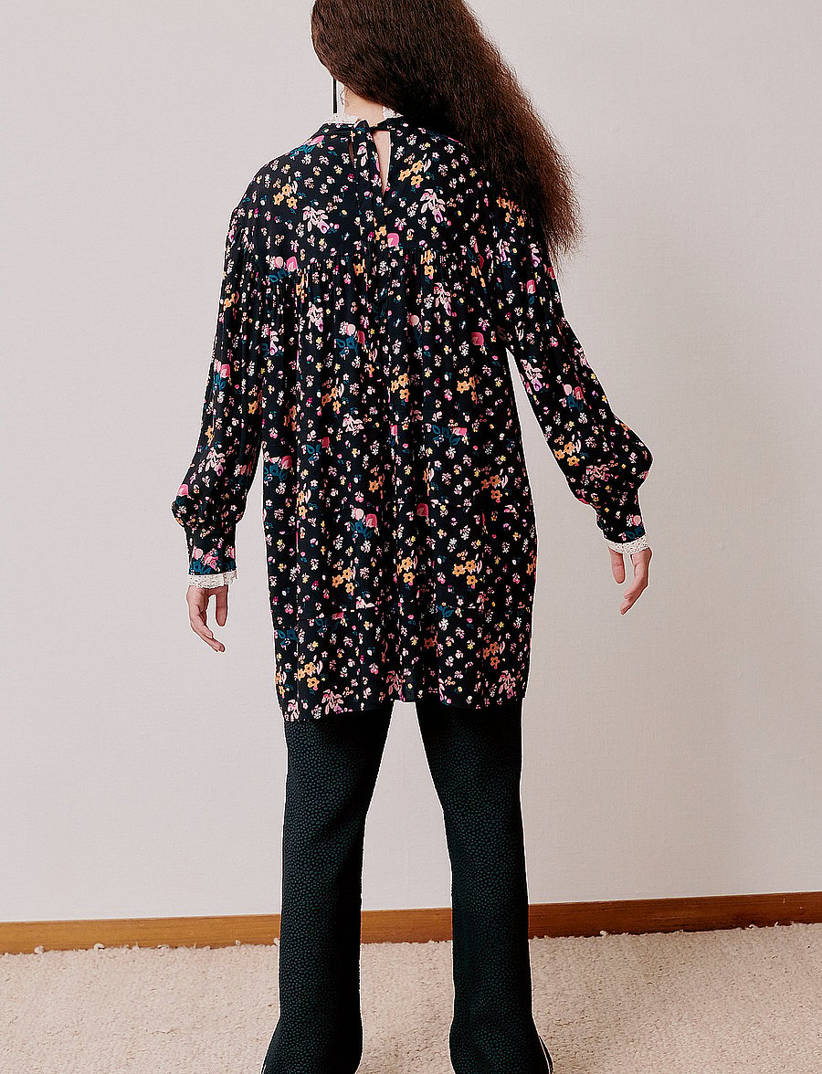 Hofmann Copenhagen - Josie - kurze kleider - black print - 3