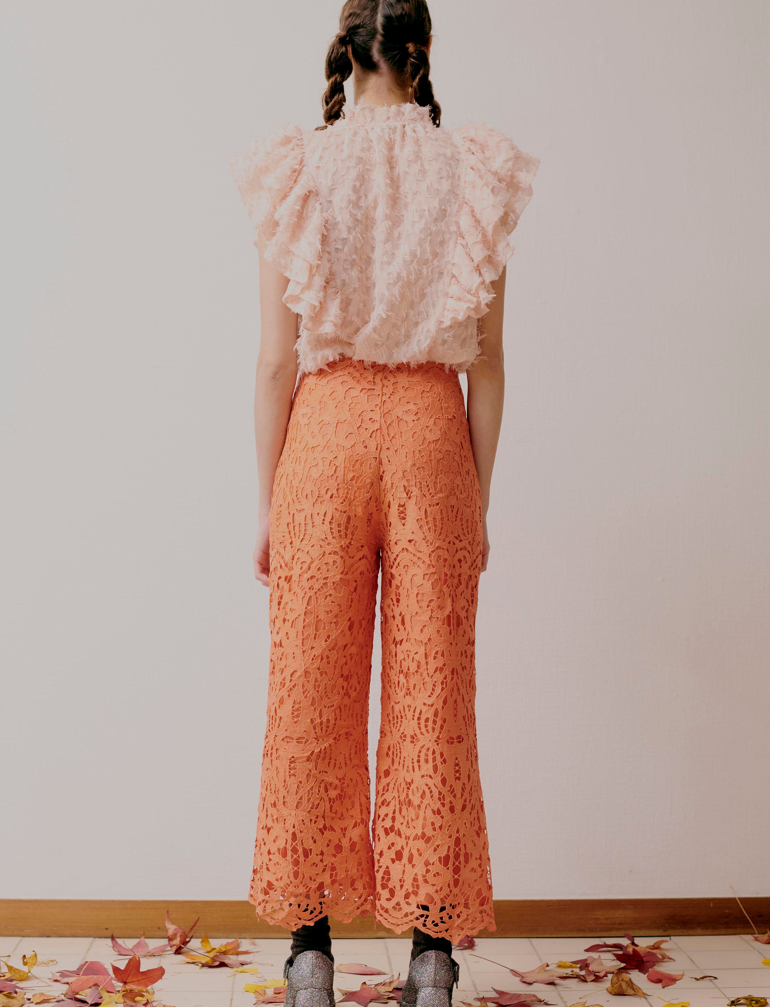 Hofmann Copenhagen - Katharine - bukser med brede ben - nectarine - 3