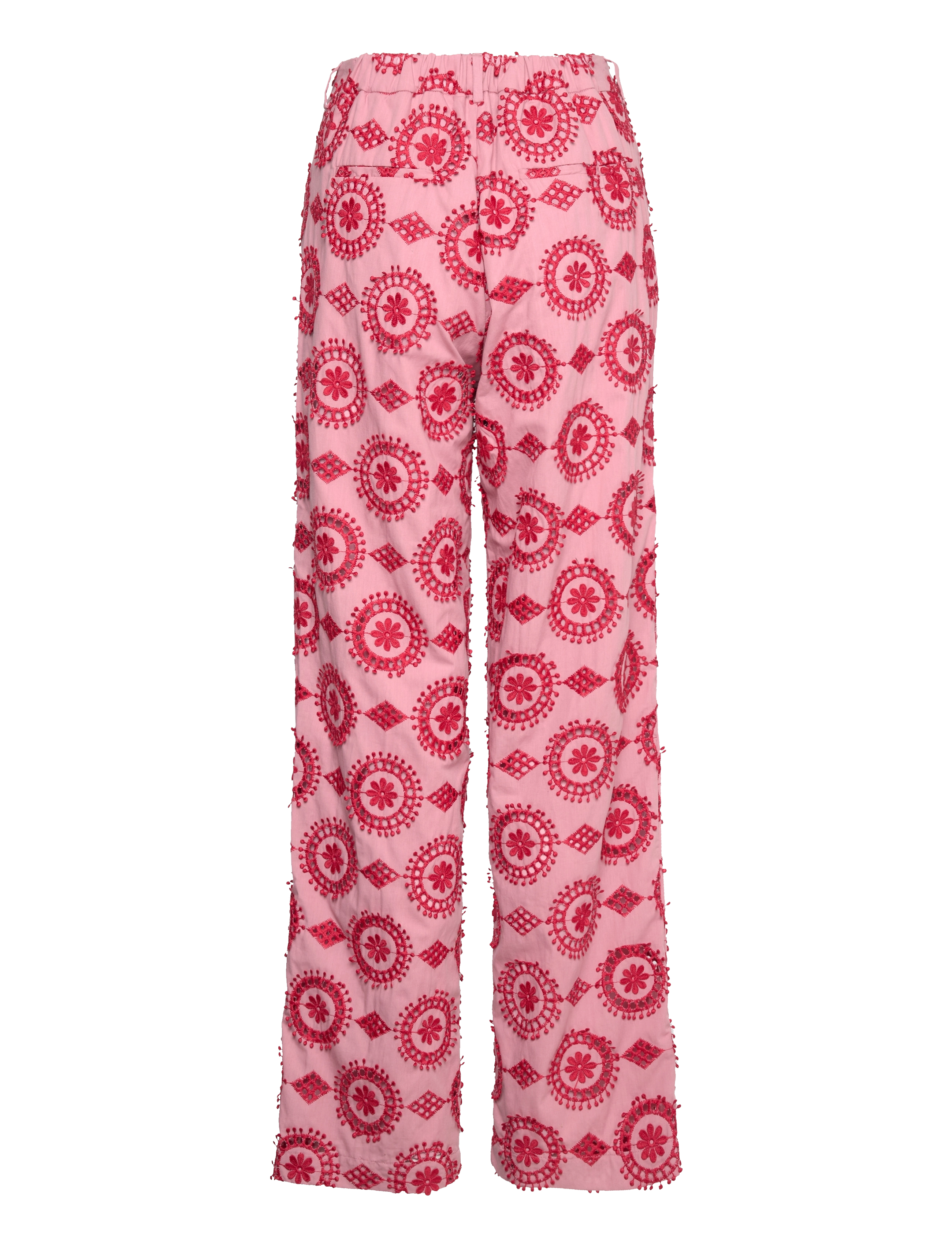 Hofmann Copenhagen - Silvan - wide leg trousers - lipstick - 2