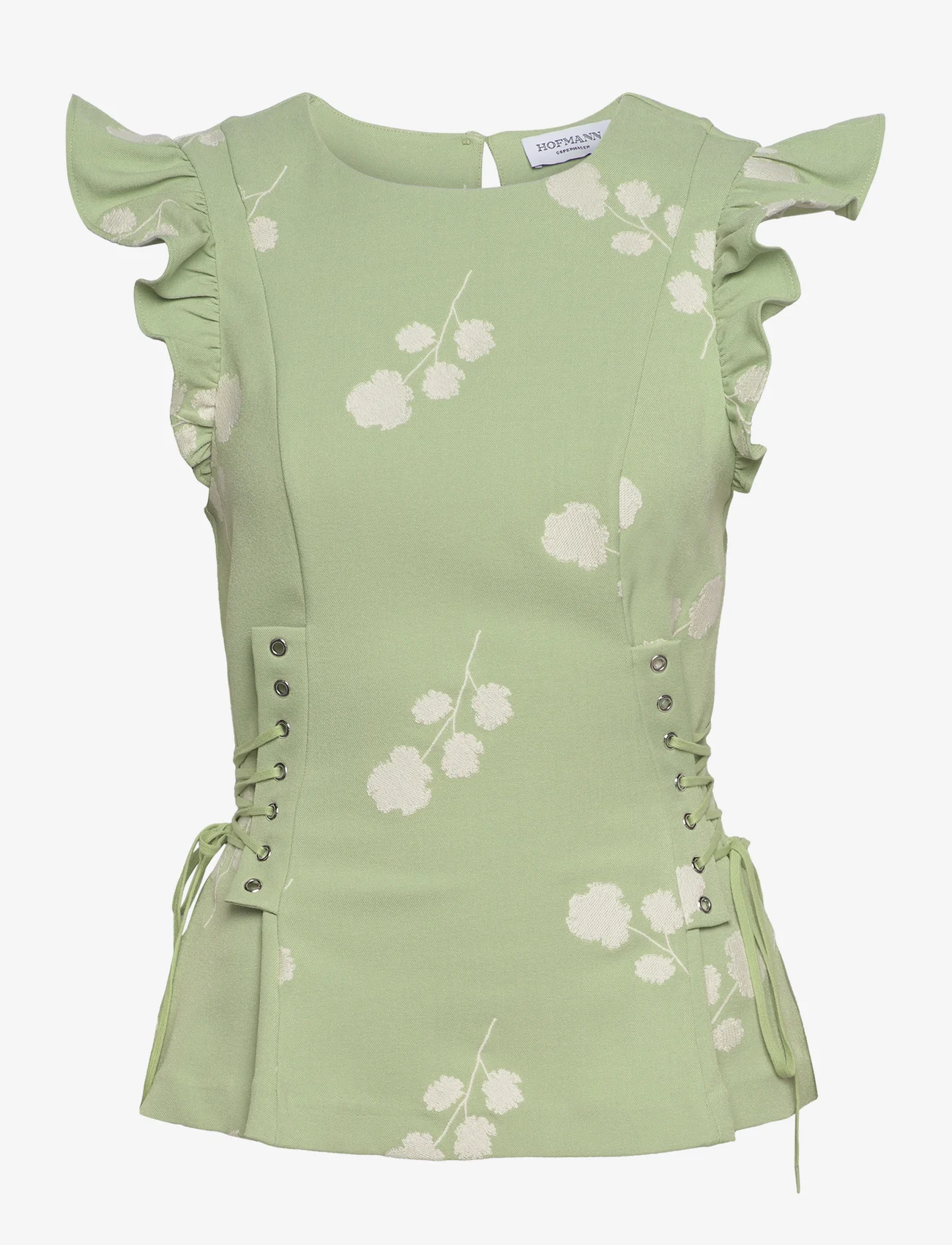 Hofmann Copenhagen - Annabelle - sleeveless blouses - green fig - 0
