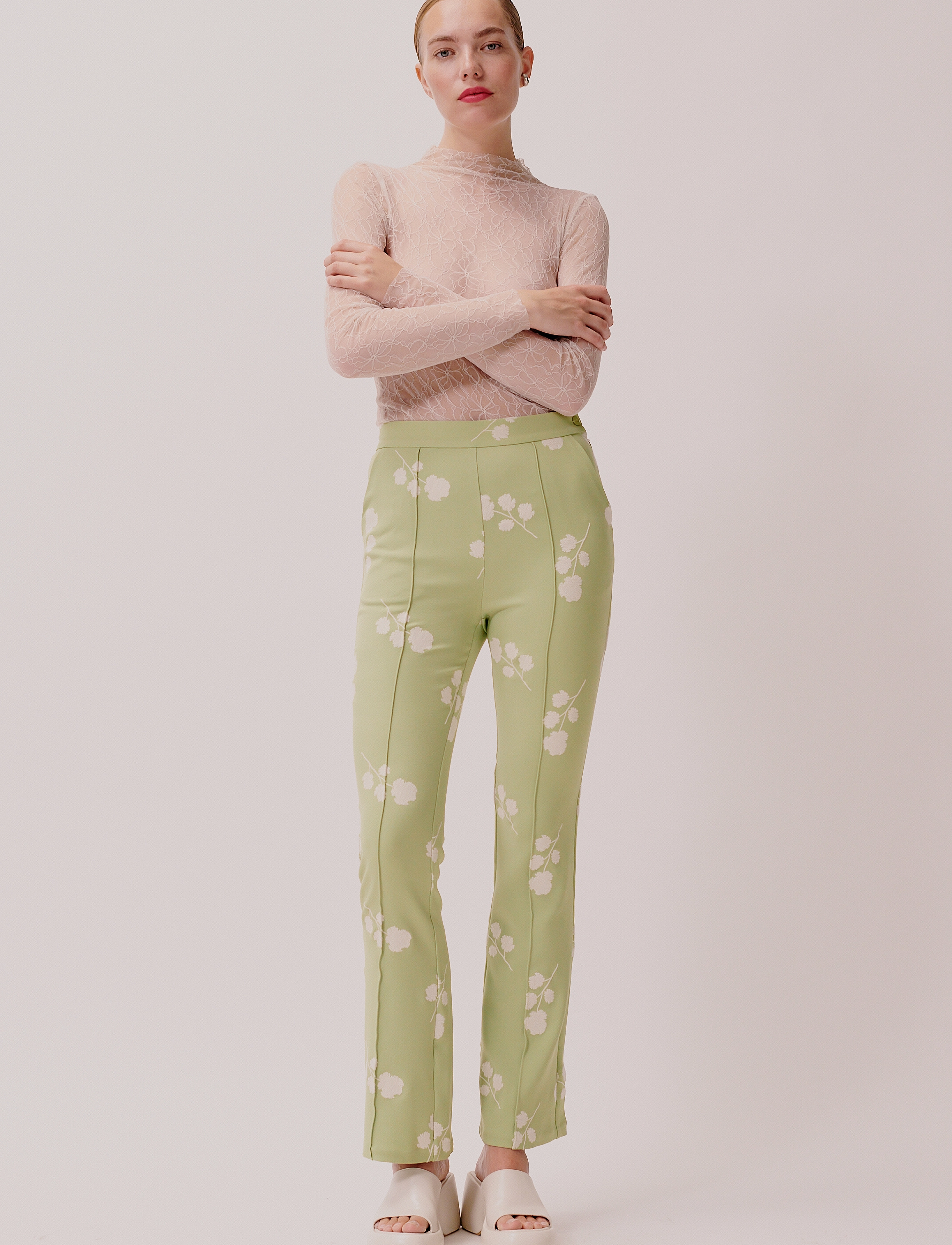 Hofmann Copenhagen Carine, 34, Green, Bukser > Flared, Dame