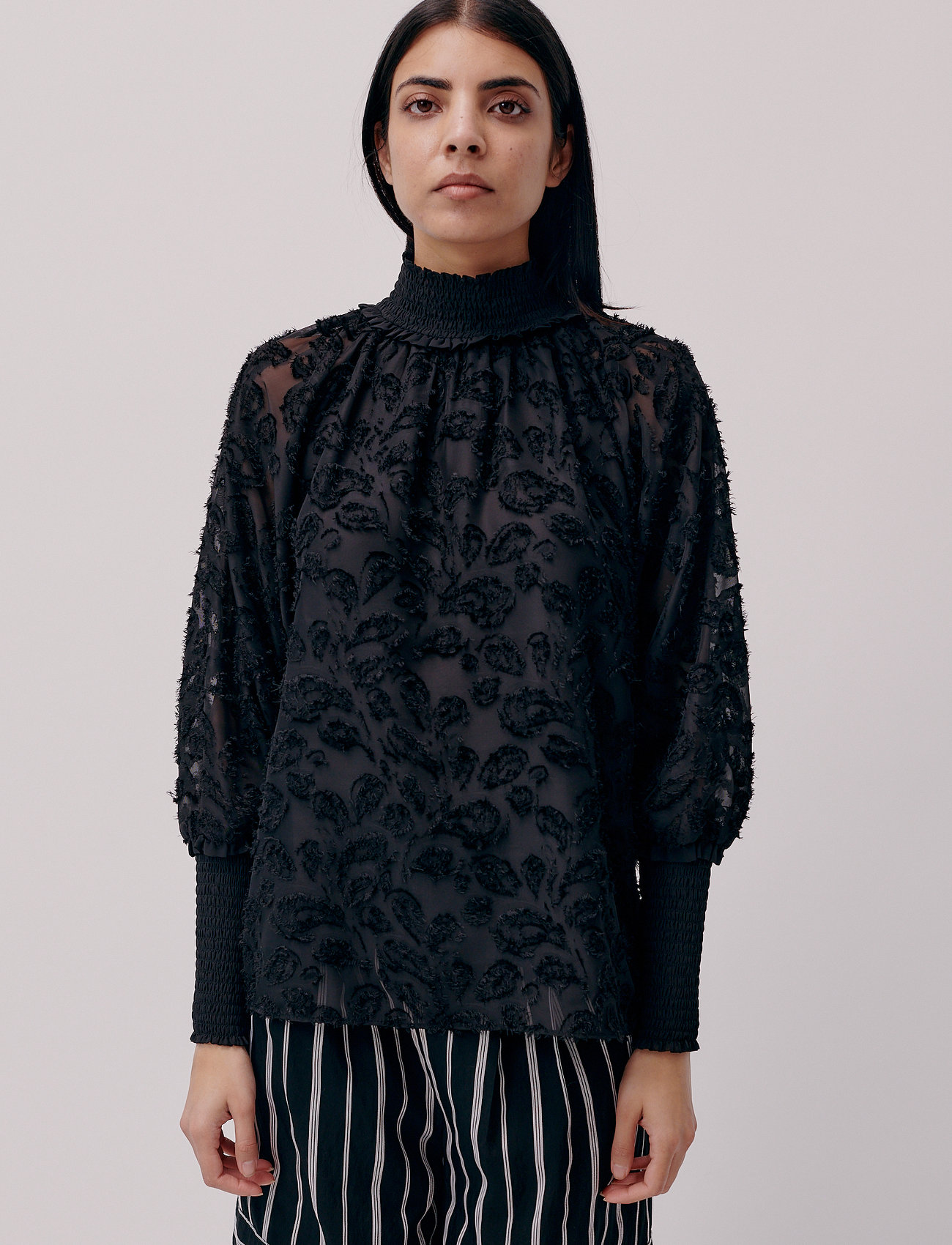 Hofmann Copenhagen - Brielle - long-sleeved blouses - black - 1