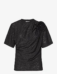 Hofmann Copenhagen - Pam - short-sleeved blouses - black - 0