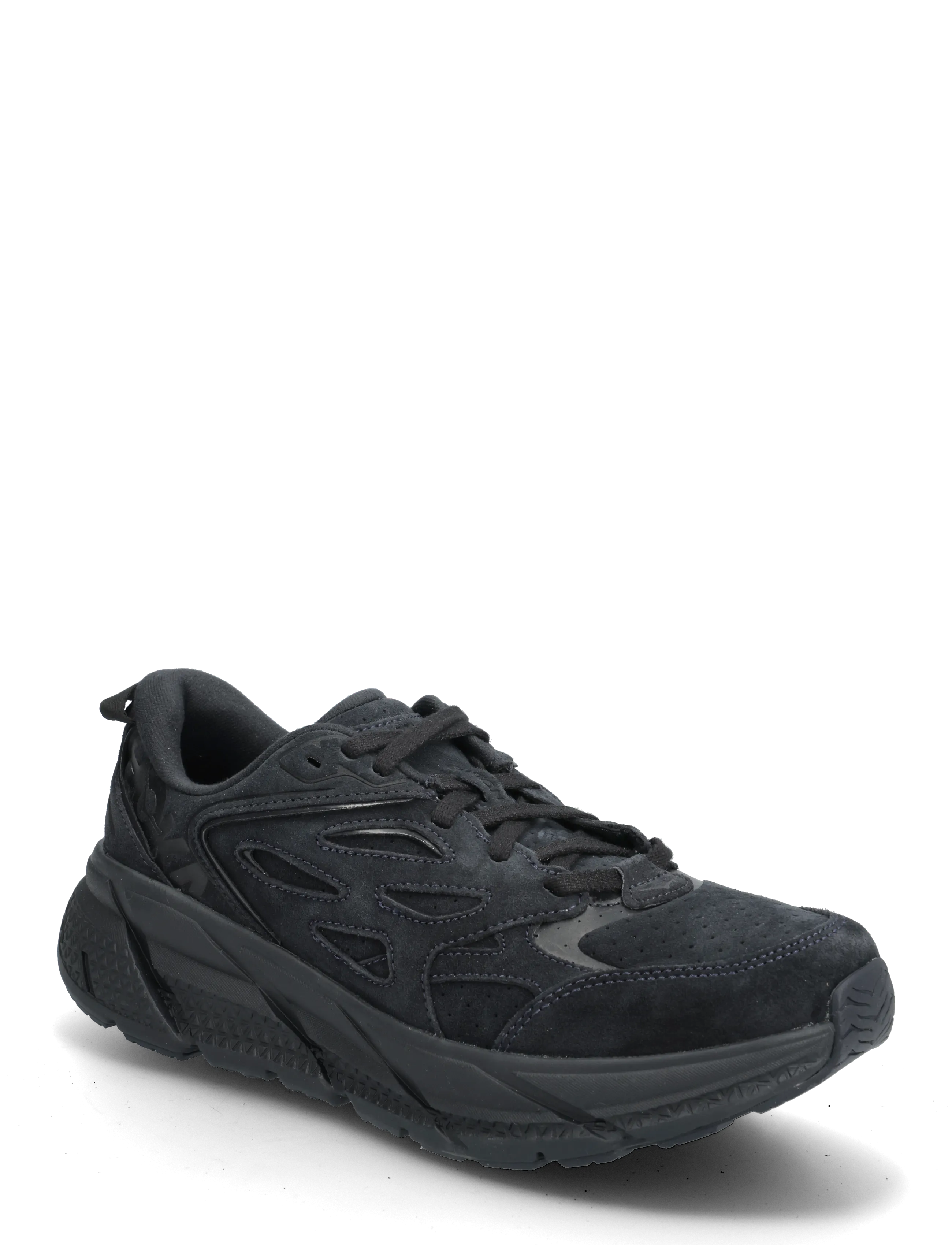 HOKA Clifton L Suede - Sko - BBLC-BLACK / BLACK / black