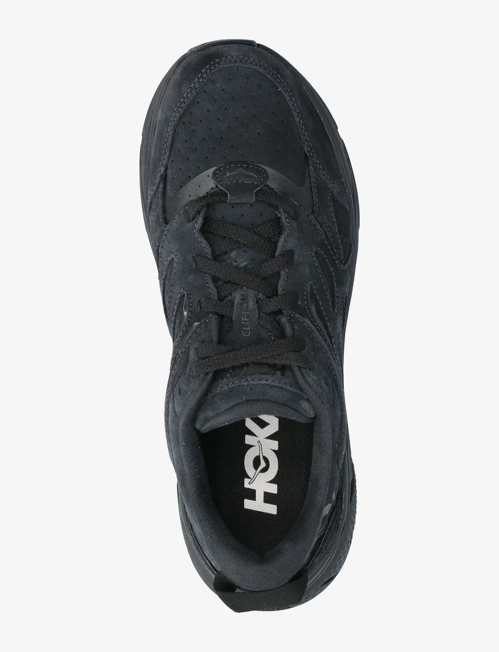 HOKA - Clifton L Suede - running shoes - bblc-black / black - 3