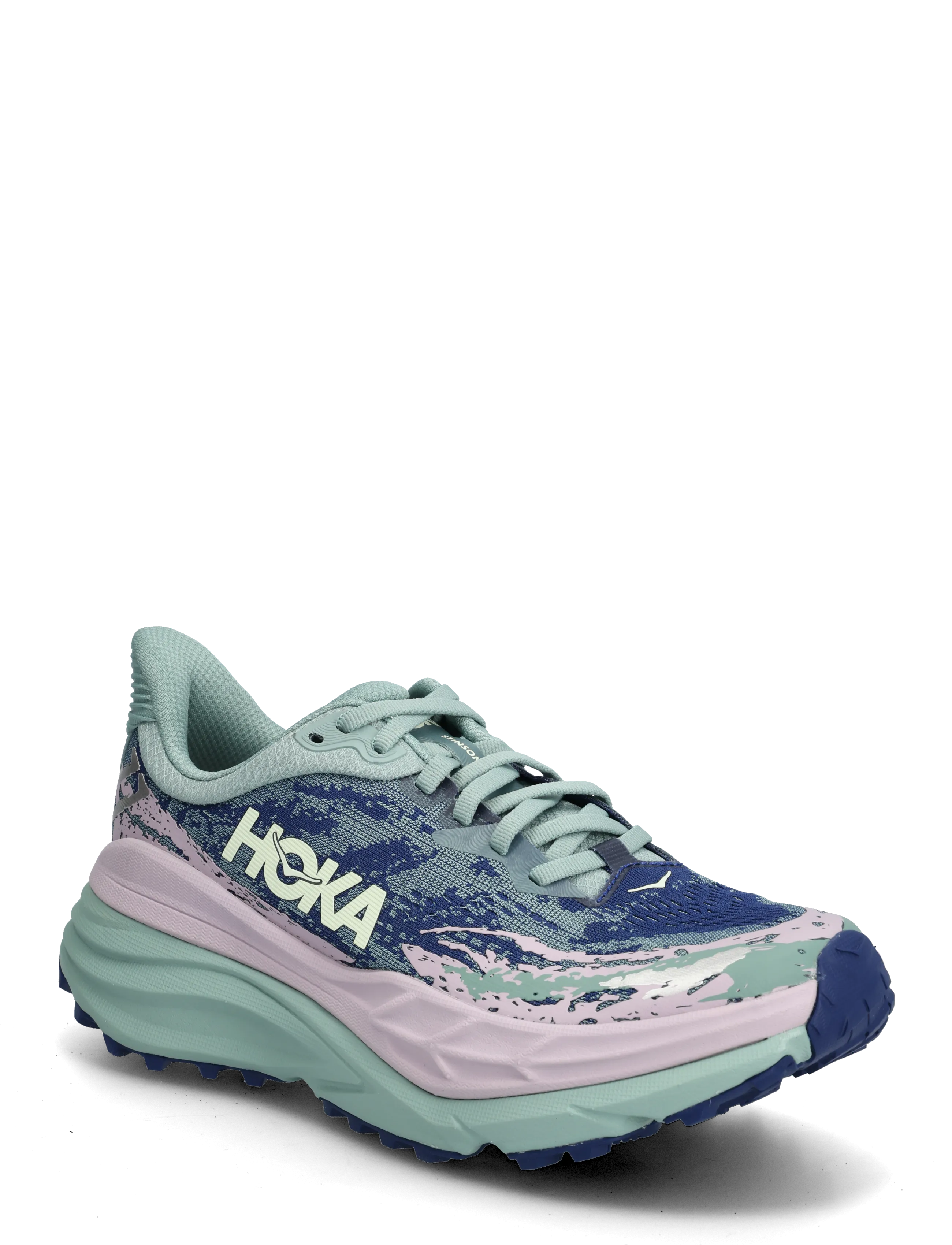 HOKA W STINSON 7 - Sportschuhe - ROSEMARY / FRAGRANT LILAC / blue
